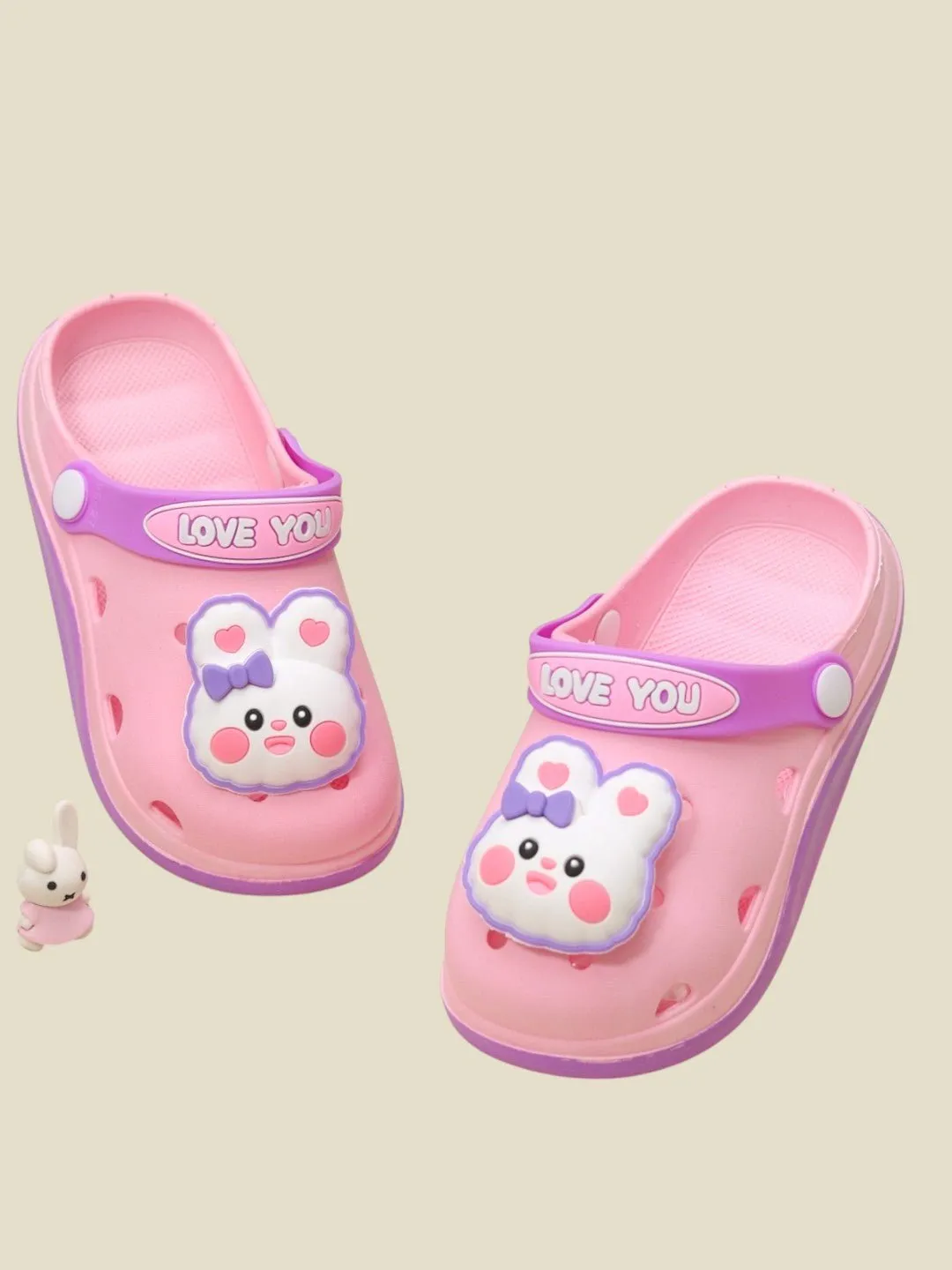 Charming Bunny Clogs for Girls