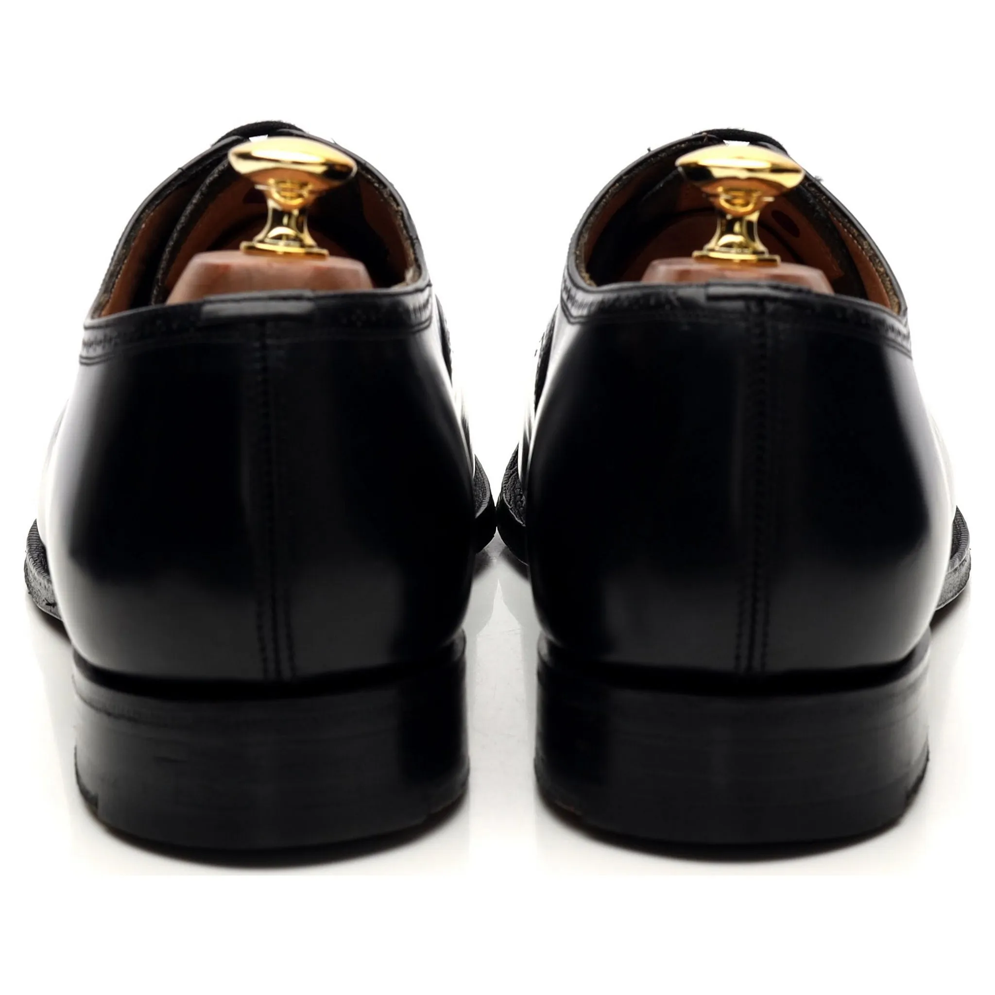 'Charmouth' Black Leather Oxford Brogues UK 10 F