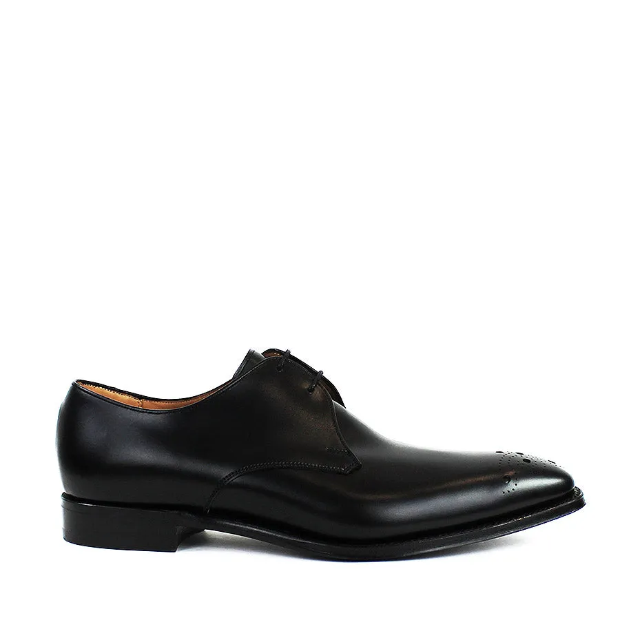 Cheaney - Hardy Leather Brogue Derby Shoes in Black