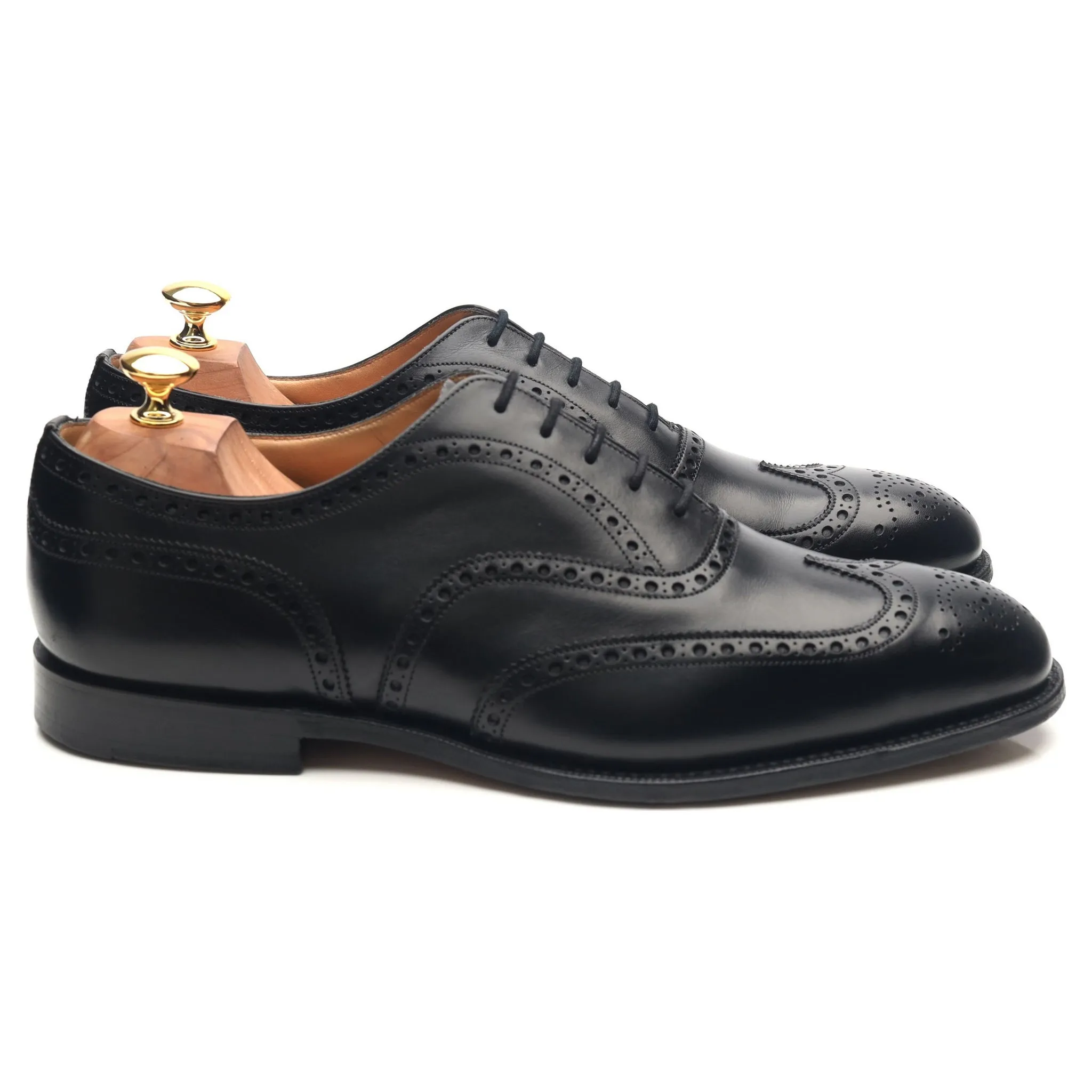 'Chetwynd' Black Leather Brogues UK 9.5 H