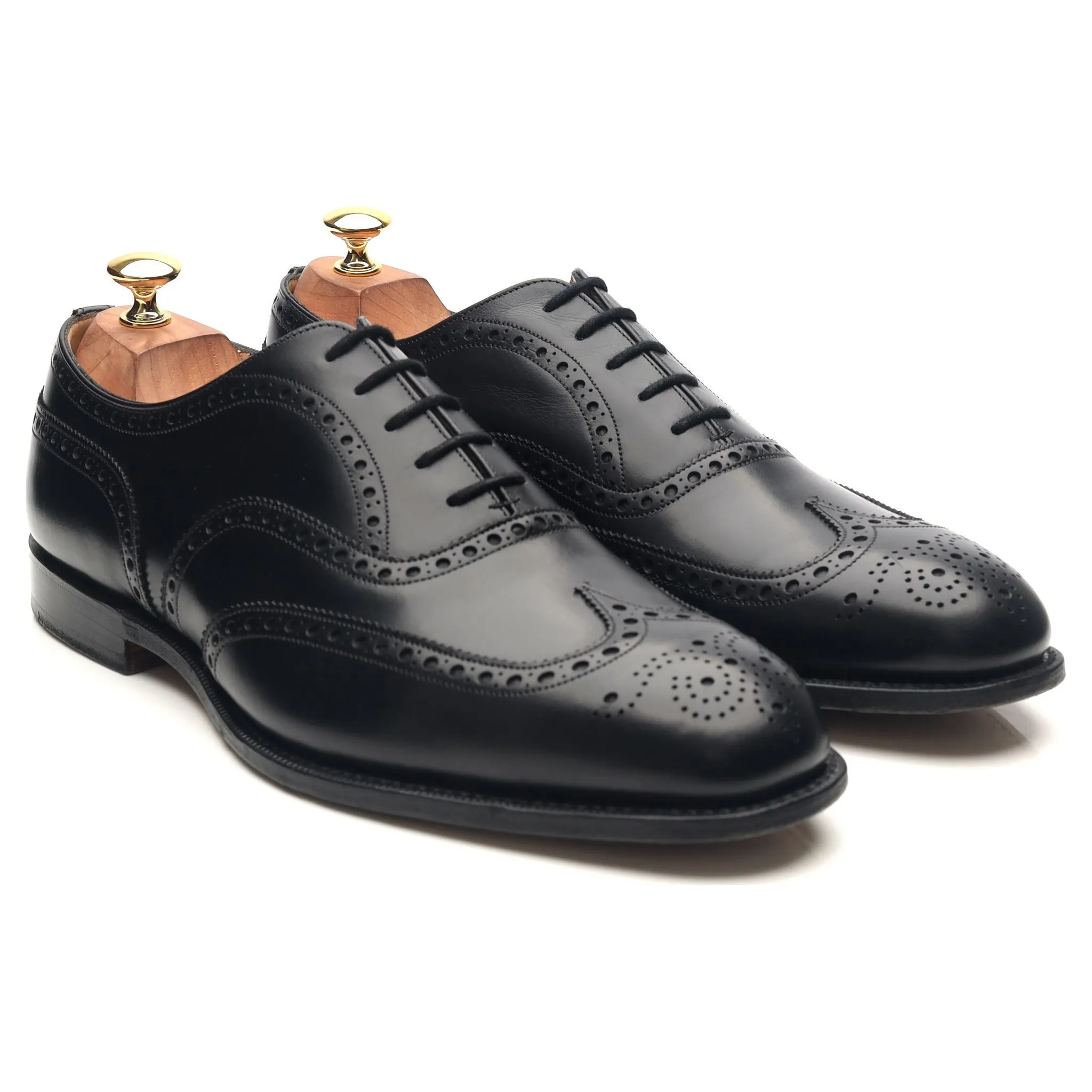 'Chetwynd' Black Leather Brogues UK 9.5 H