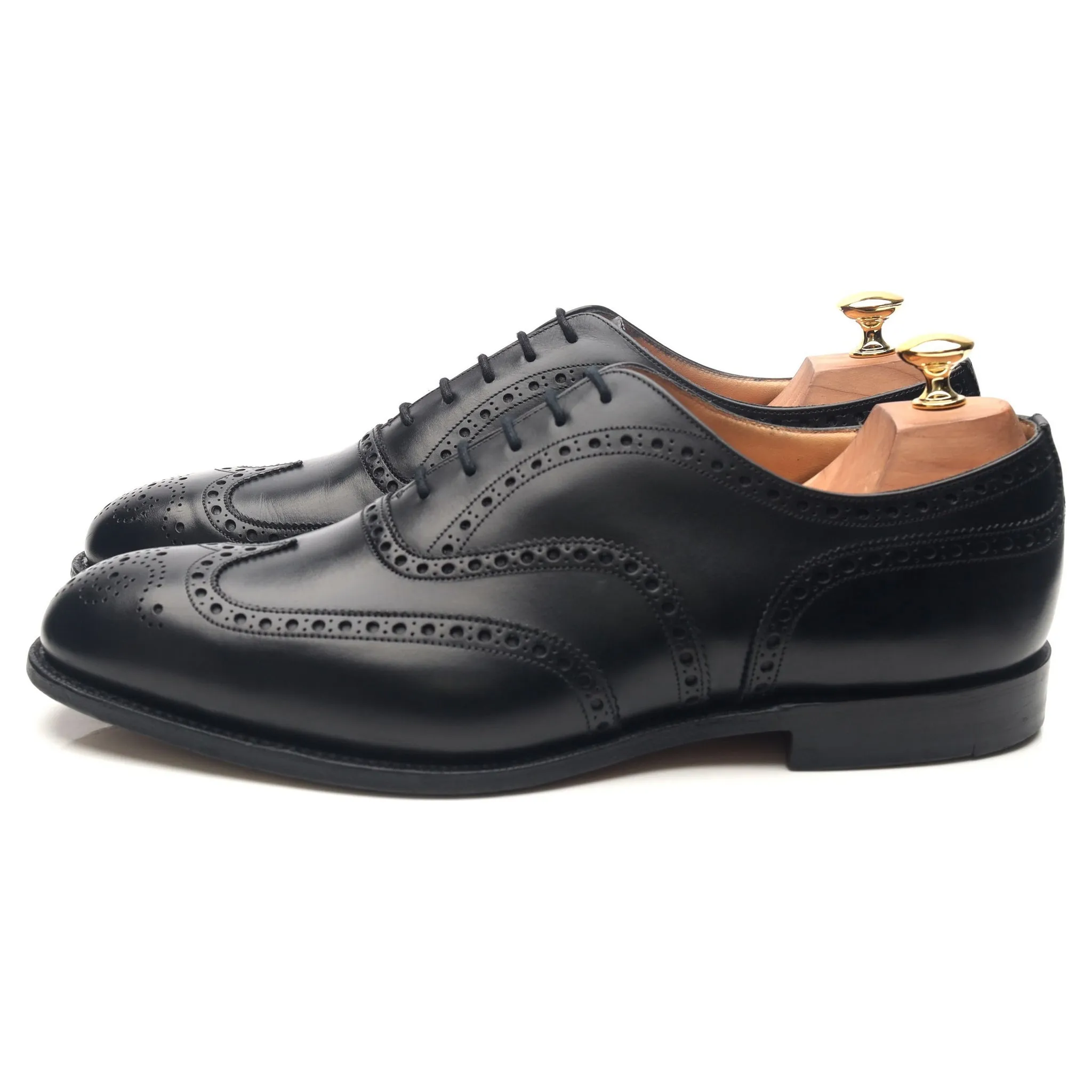 'Chetwynd' Black Leather Brogues UK 9.5 H