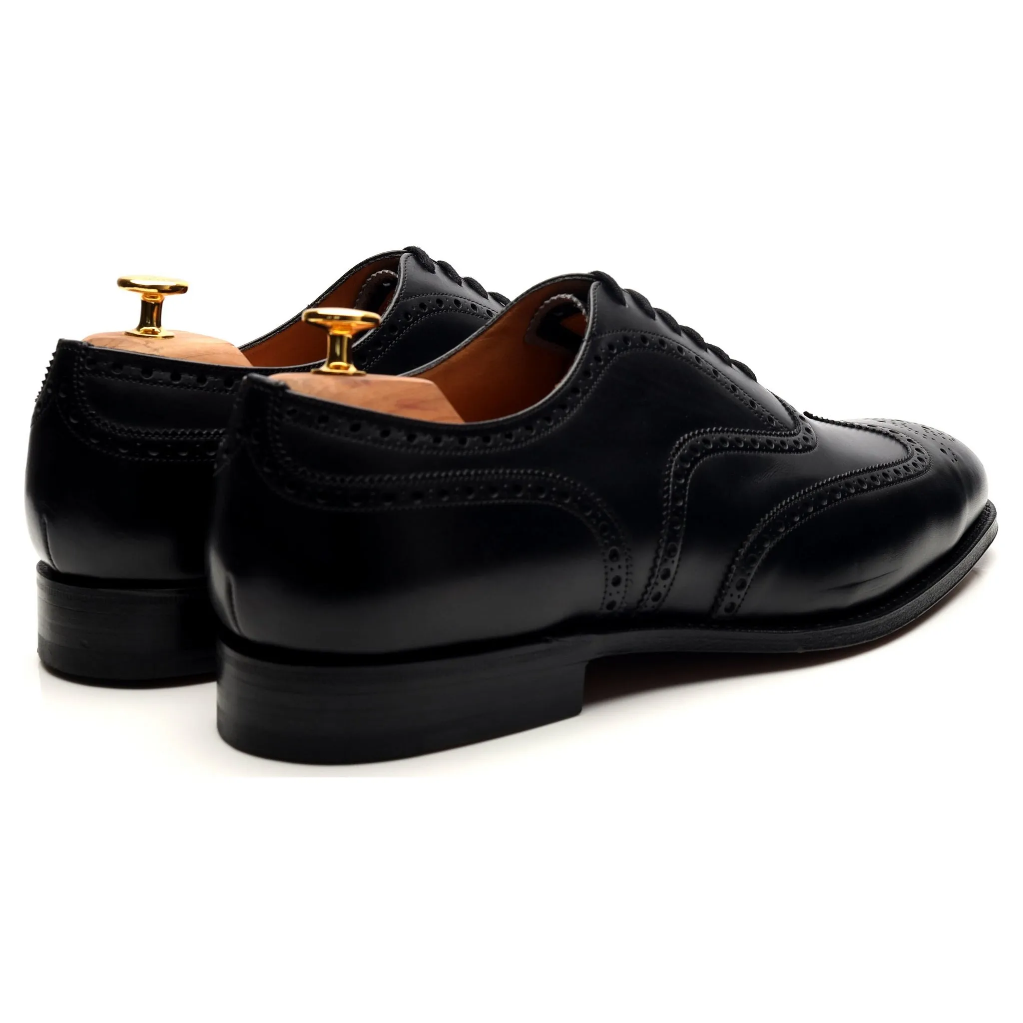 'Chetwynd' Black Leather Oxford Brogues UK 11.5 G