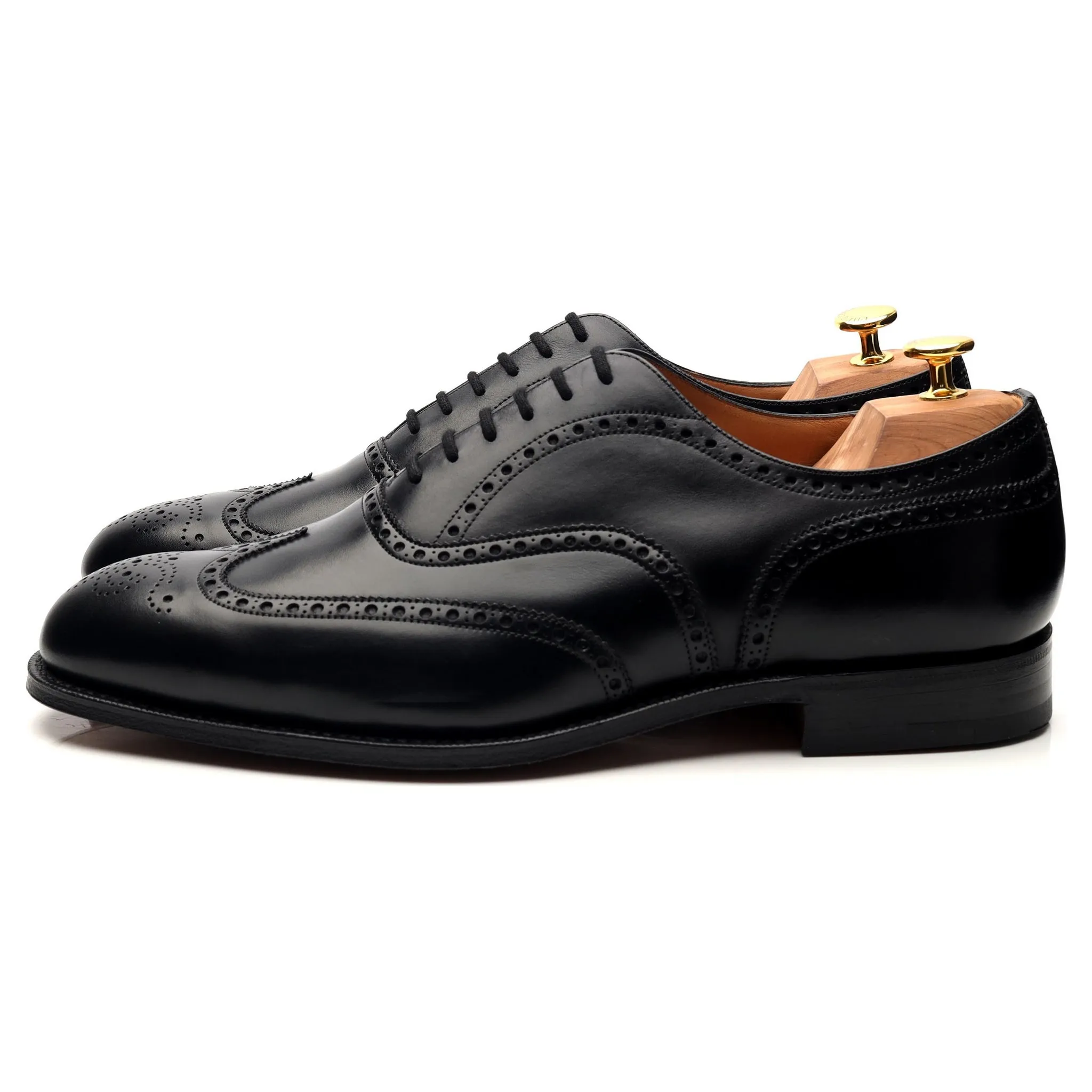 'Chetwynd' Black Leather Oxford Brogues UK 11.5 G