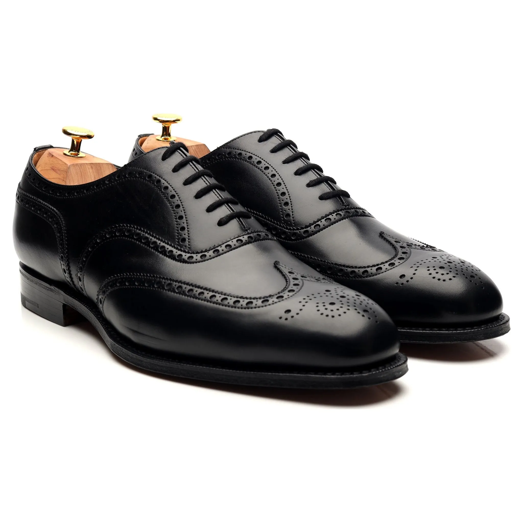 'Chetwynd' Black Leather Oxford Brogues UK 11.5 G