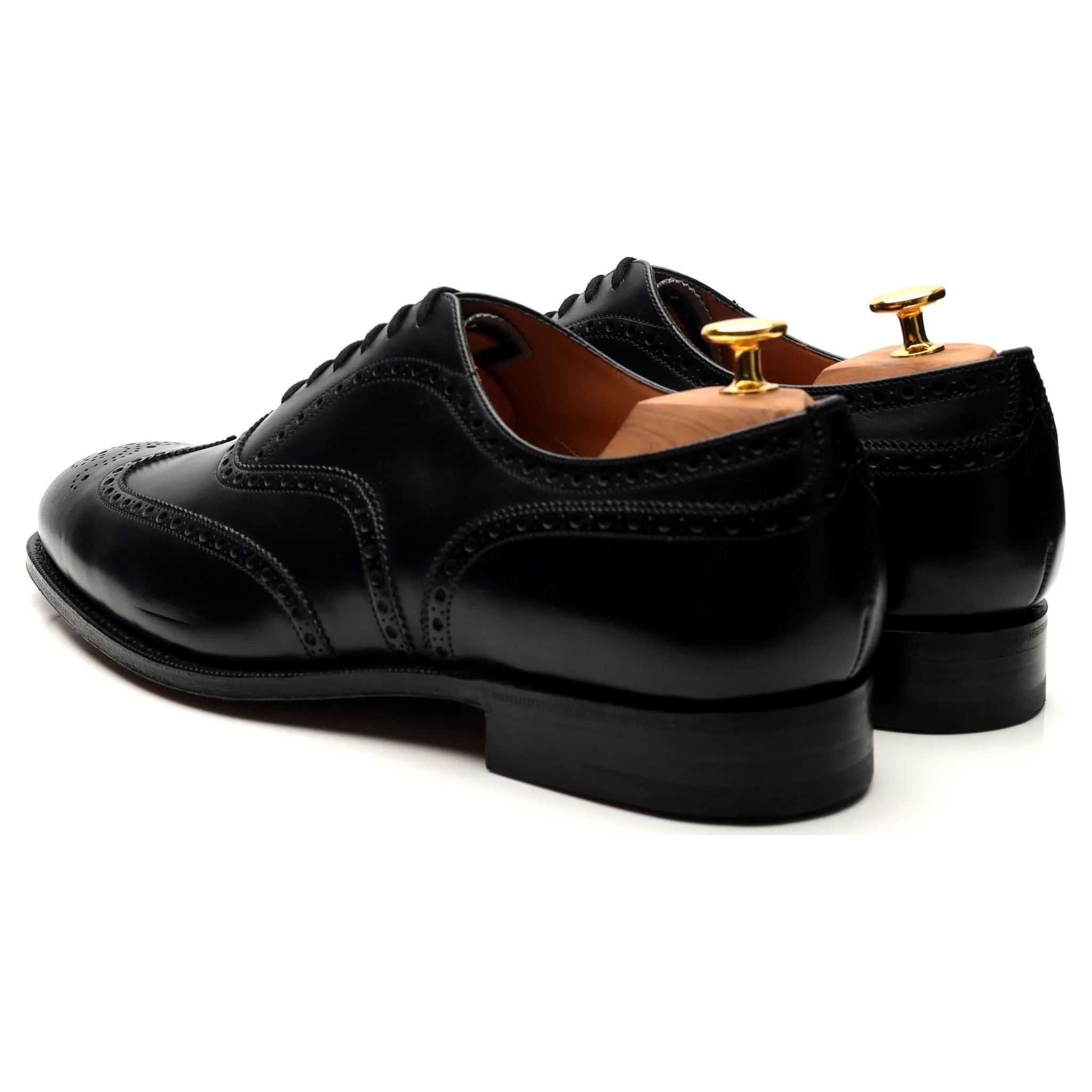 'Chetwynd' Black Leather Oxford Brogues UK 11.5 G