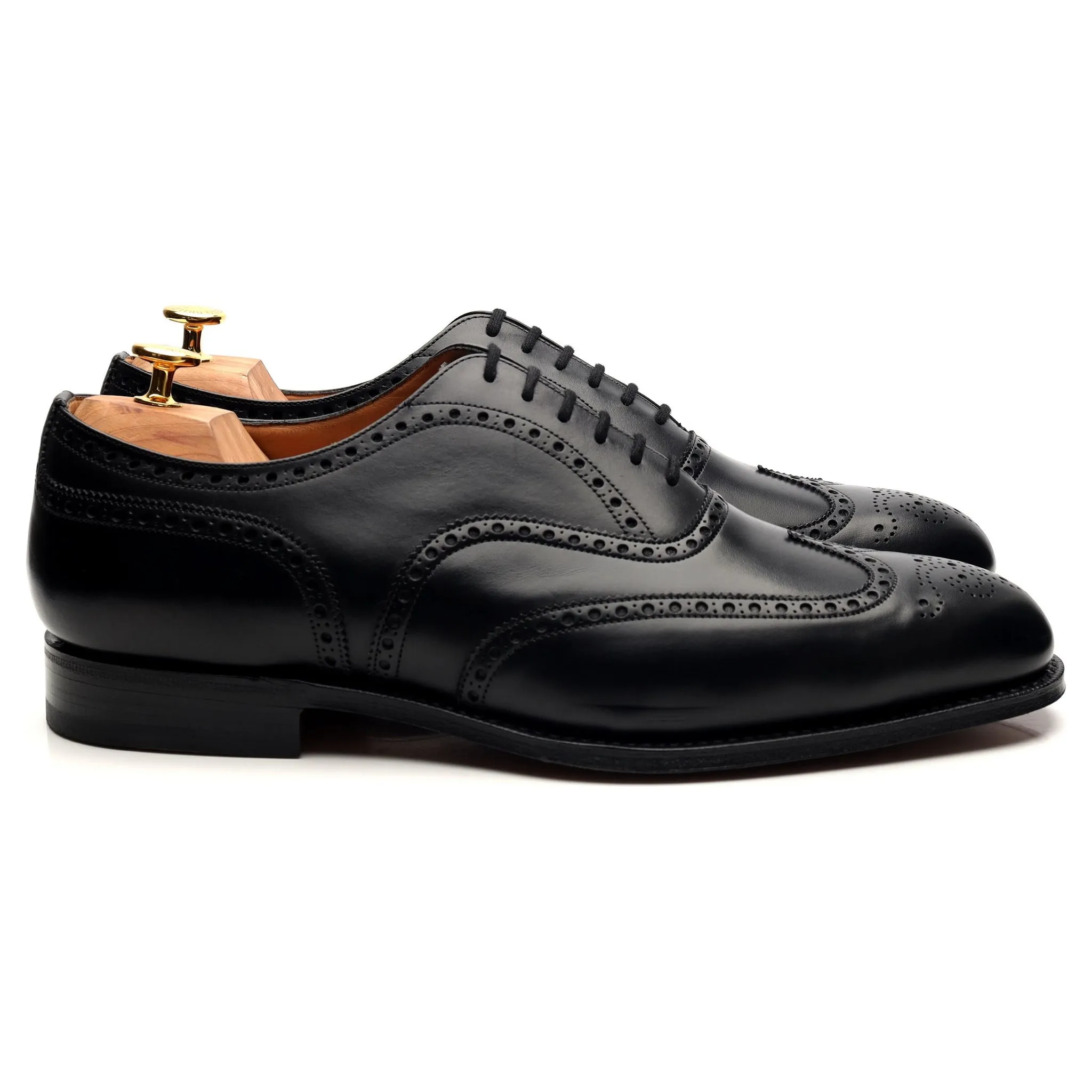 'Chetwynd' Black Leather Oxford Brogues UK 11.5 G