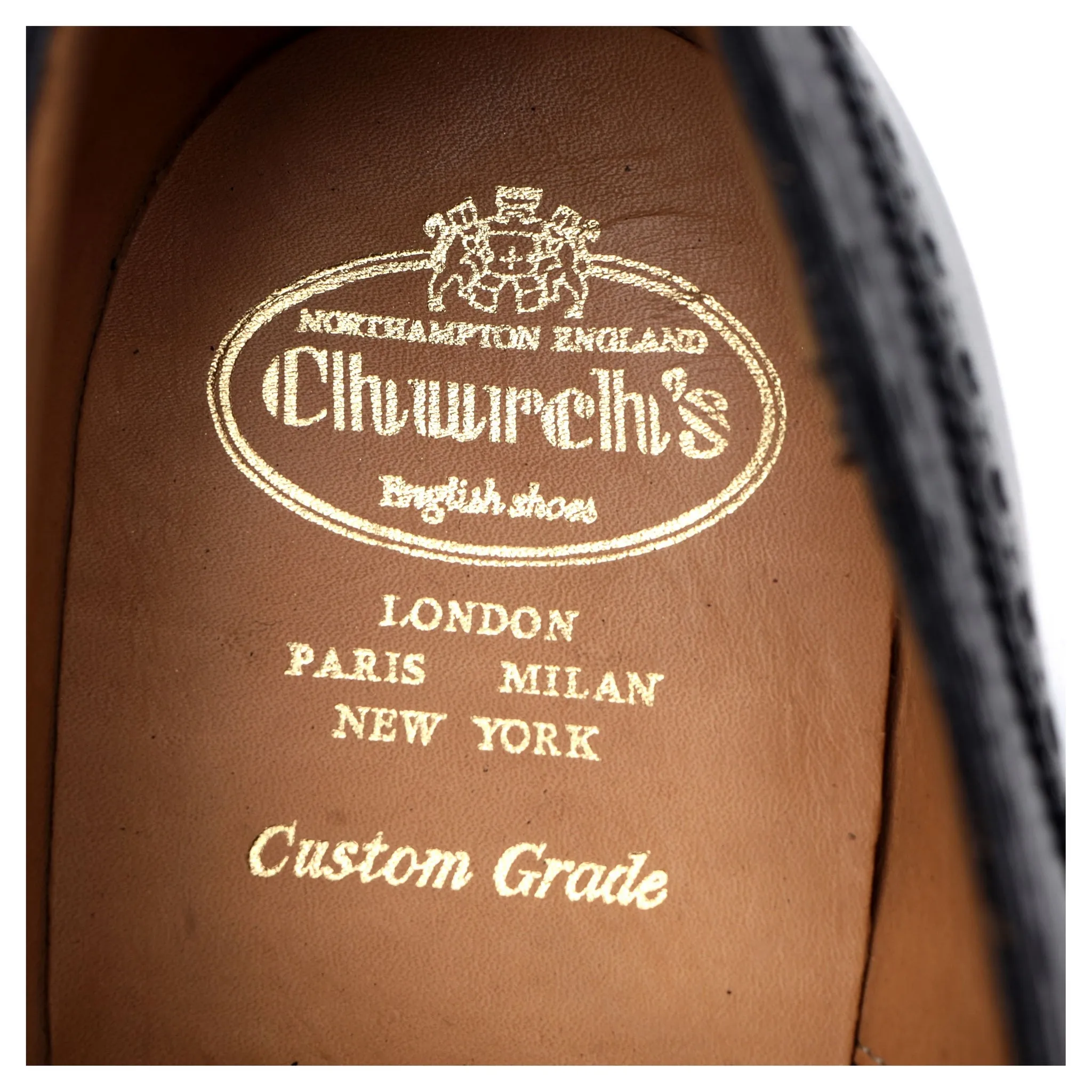 'Chetwynd' Black Leather Oxford Brogues UK 11.5 G