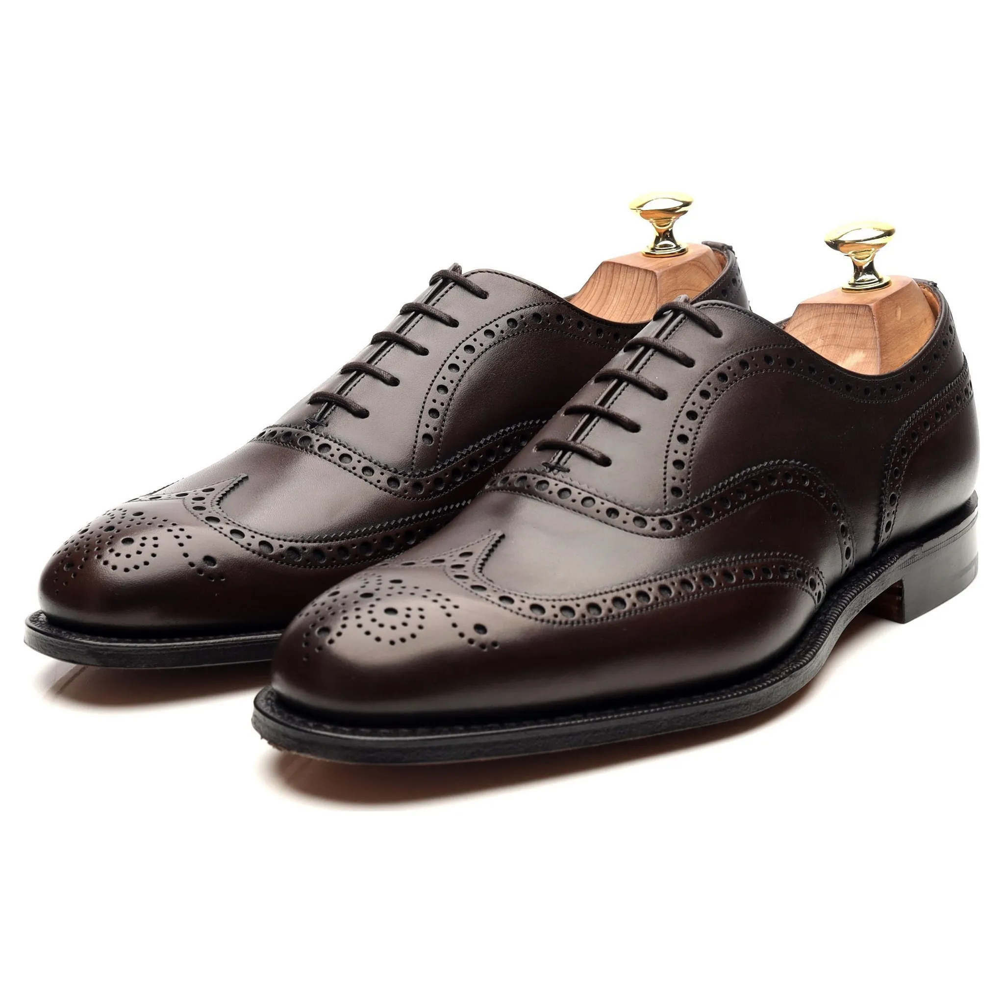 'Chetwynd' Dark Brown Leather Brogues UK 8 F