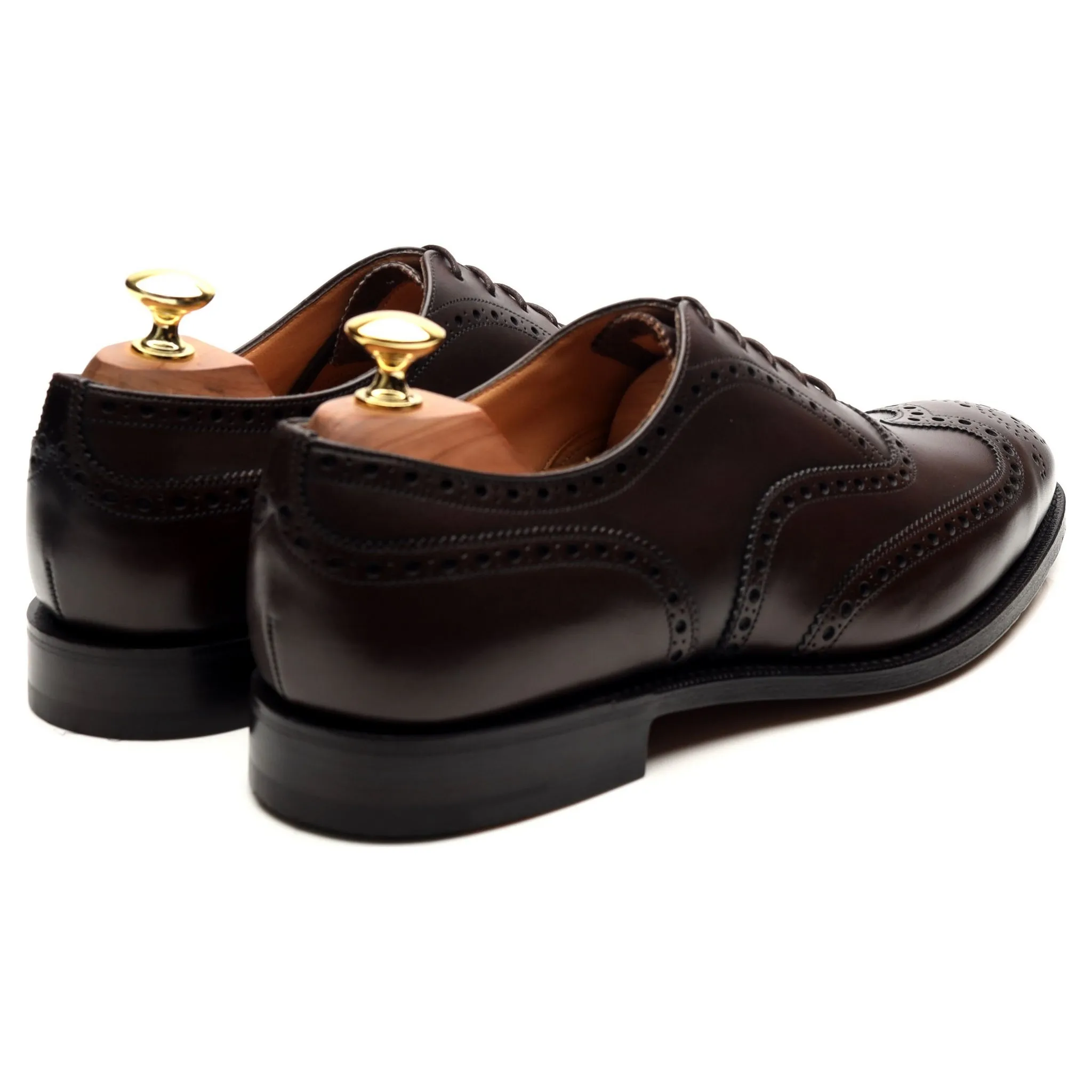 'Chetwynd' Dark Brown Leather Brogues UK 8 F