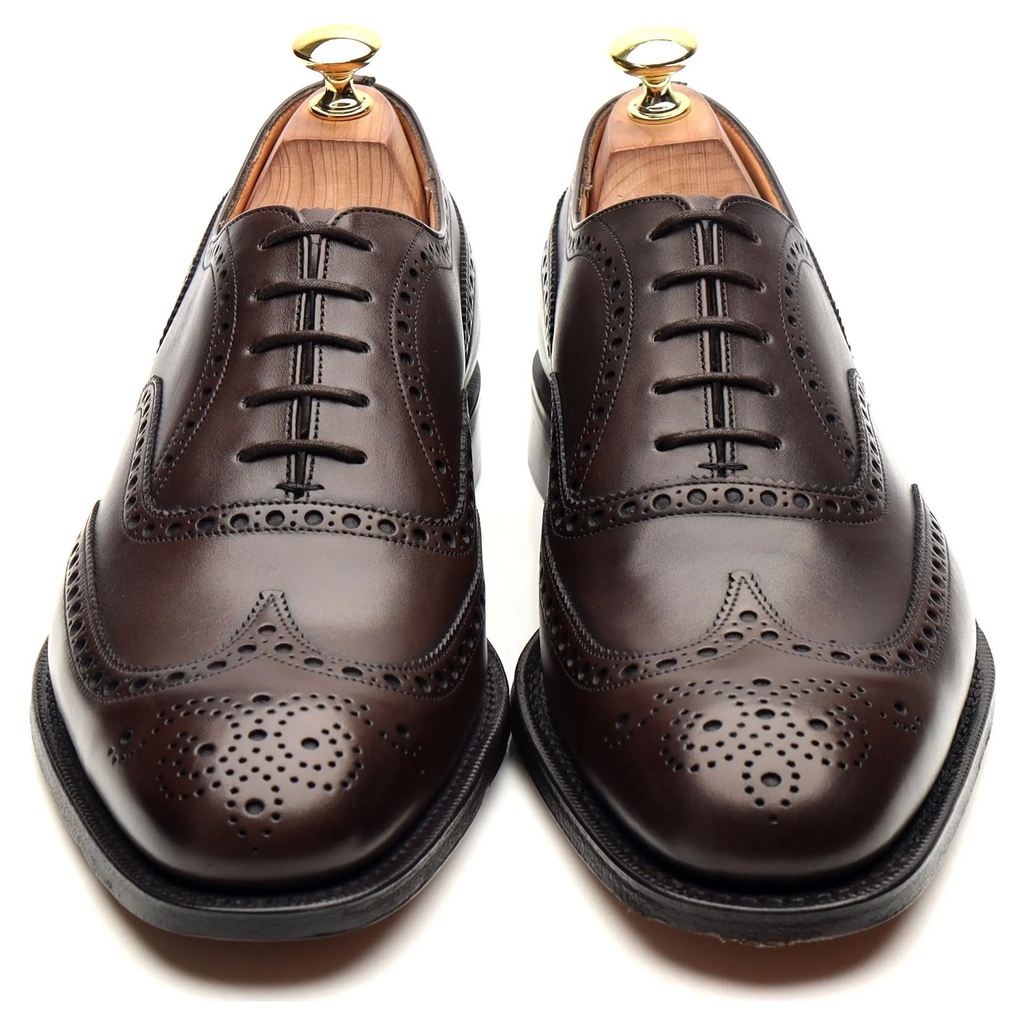 'Chetwynd' Dark Brown Leather Brogues UK 8 F