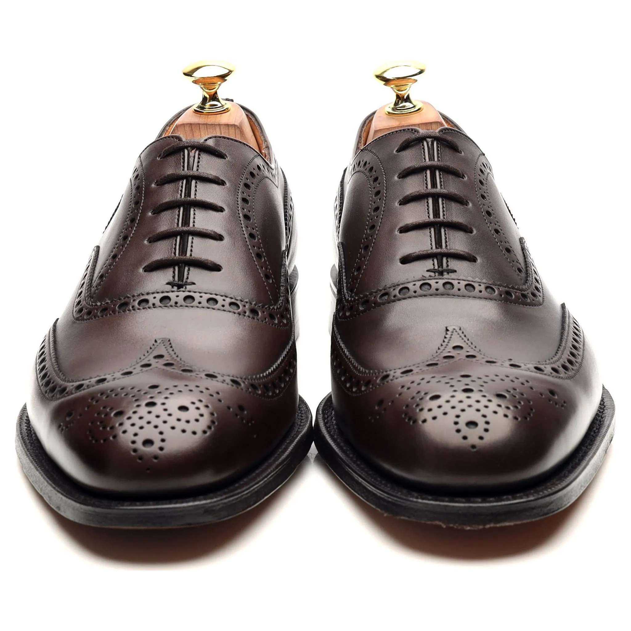 'Chetwynd' Dark Brown Leather Brogues UK 8 F