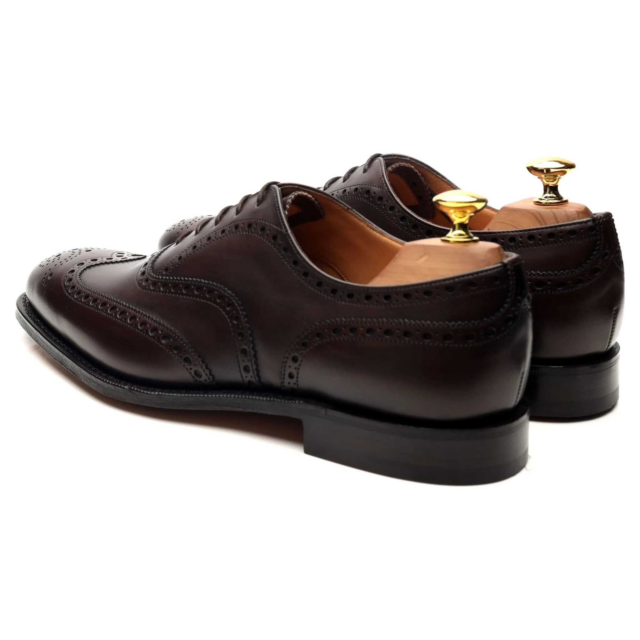 'Chetwynd' Dark Brown Leather Brogues UK 8 F