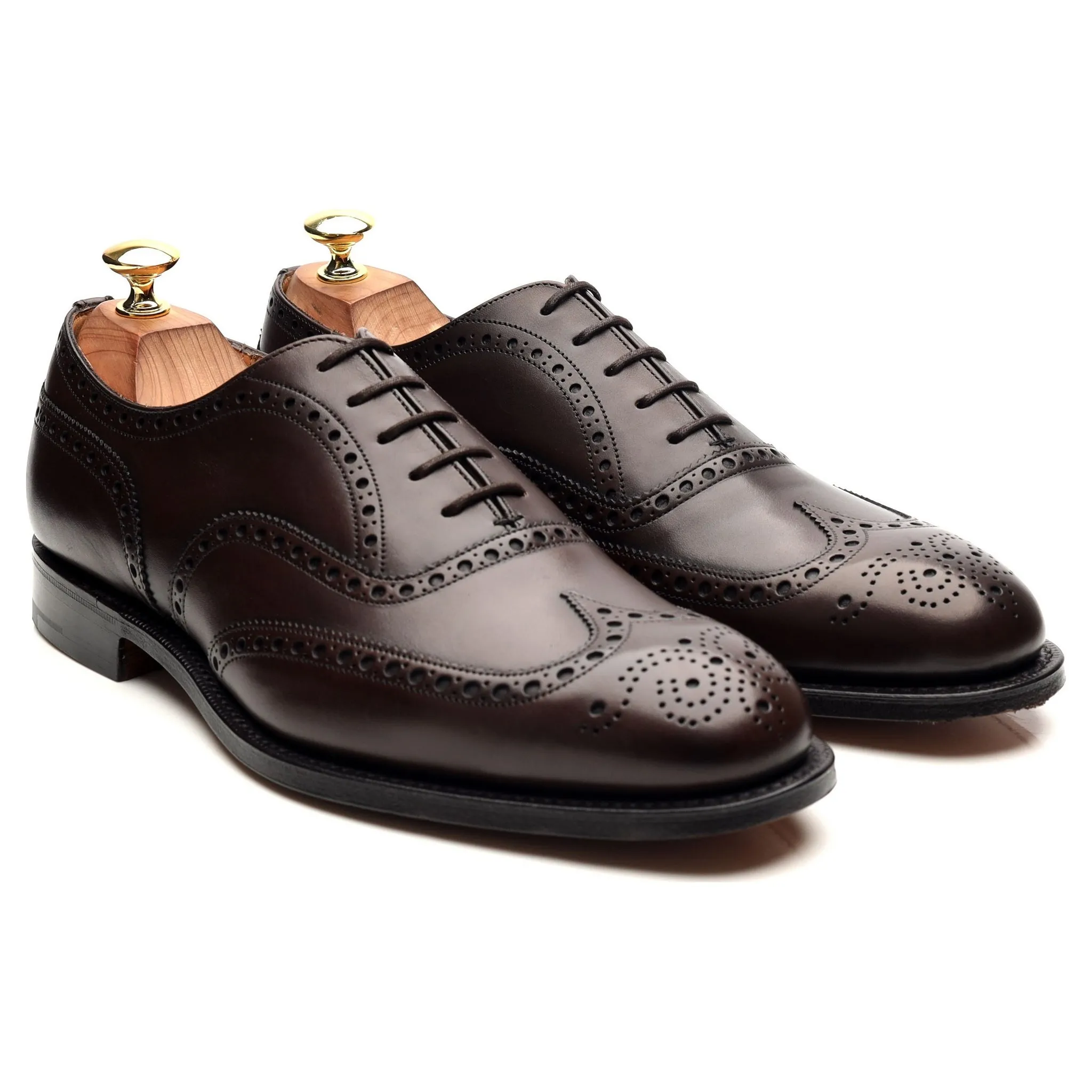 'Chetwynd' Dark Brown Leather Brogues UK 8 F