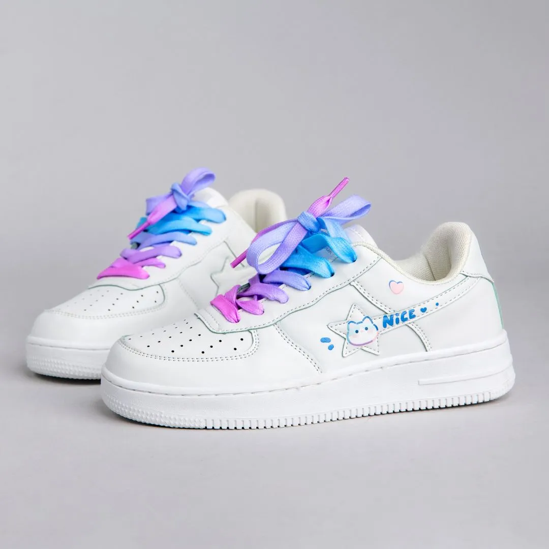 Chubby Nice Bunny Casual White Shoes - Unisex