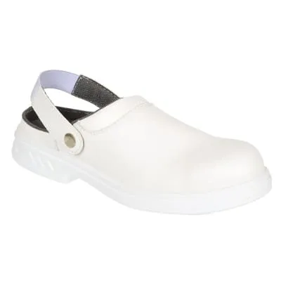 Clean Room Medical Microfibre Safety Clog SB Steel Toe Cap Vegan Friendly  - FW82