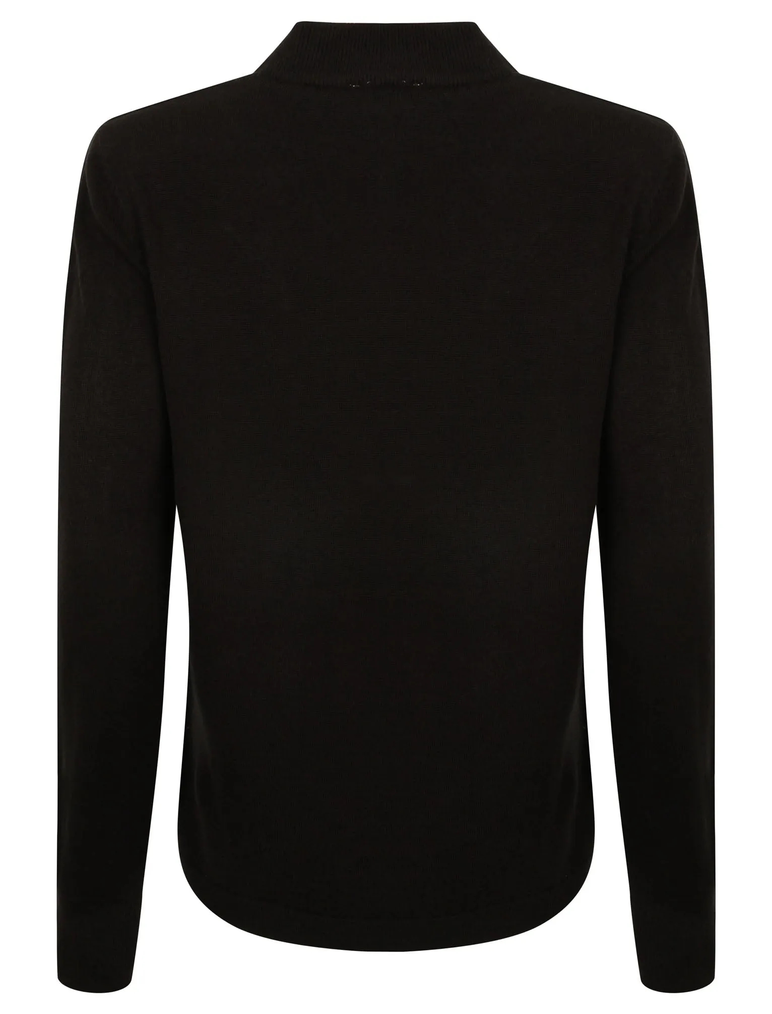 Clinton Turtle Neck Jumper in Black - Plum Tree