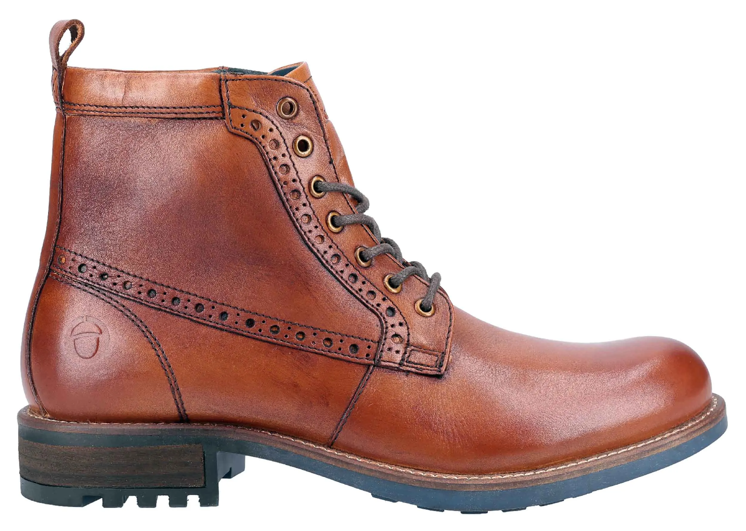 Cotswold Dauntsey Mens Brogue Detail Lace Up Boot