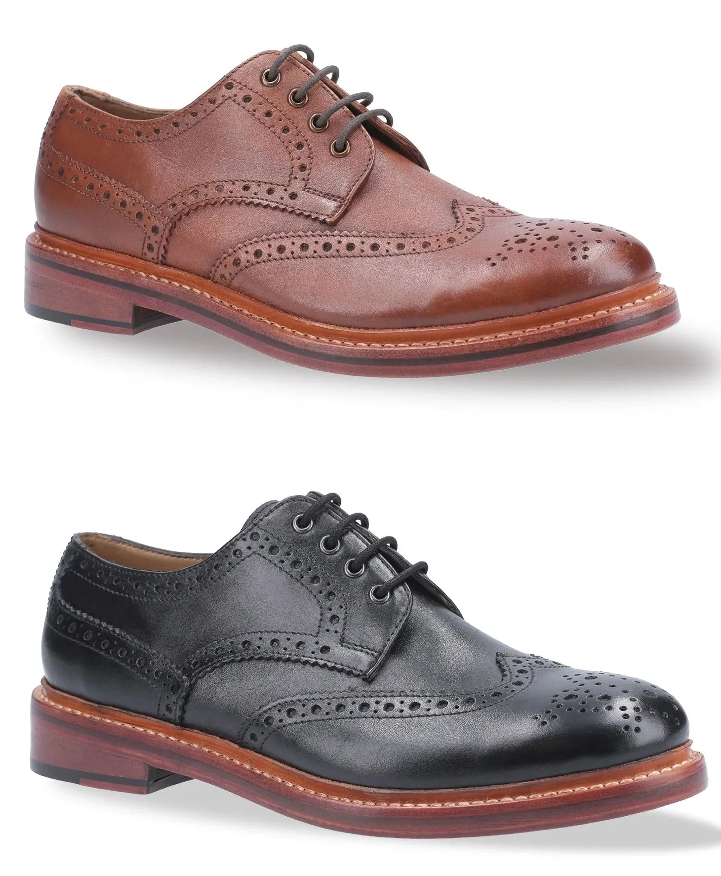 Cotswold Quenington All Leather Brogue Shoe