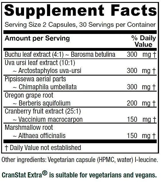 Cranstat Extra 60 Vegetarian Capsules