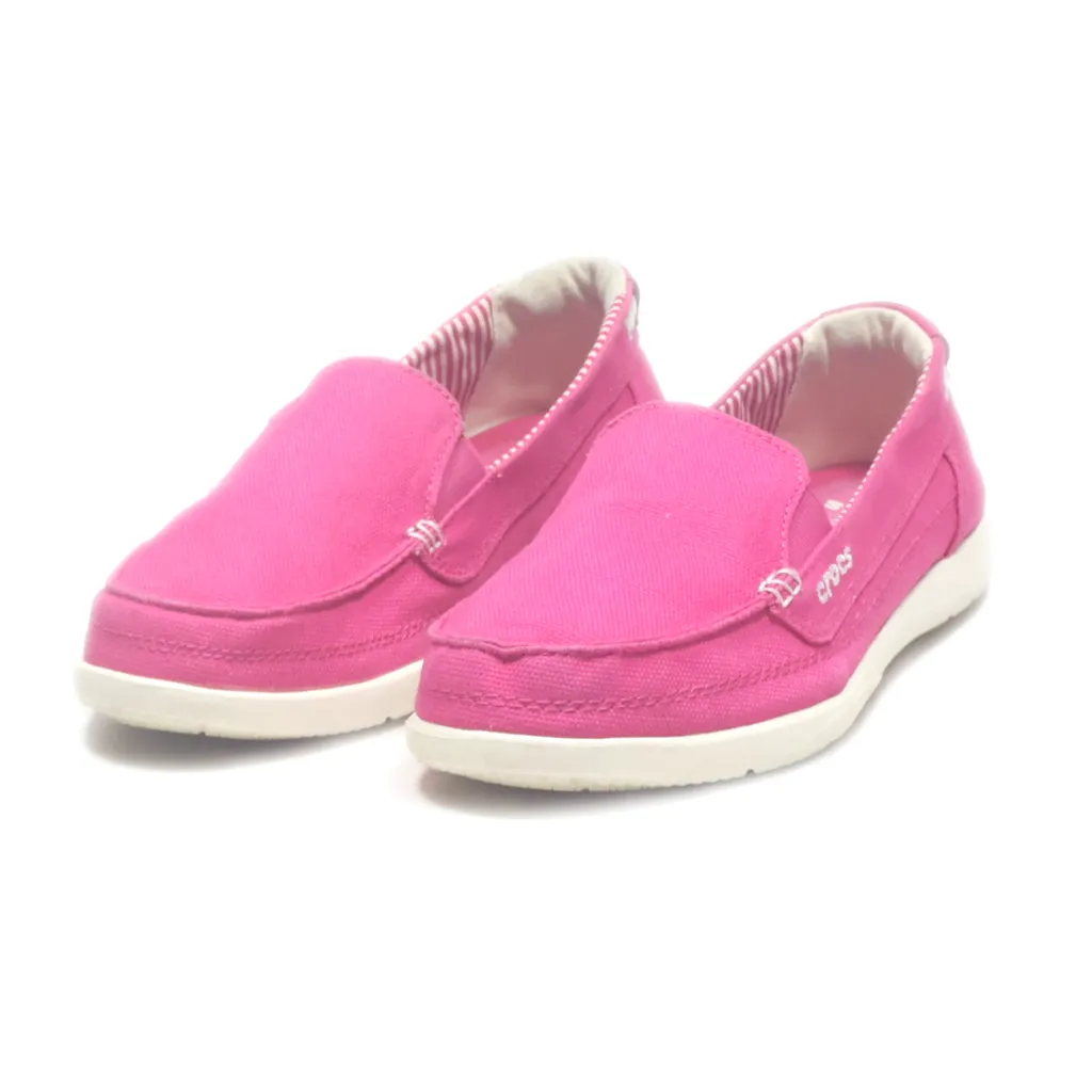 Crocs Walu Loafers Canvas Pink Colour For Women