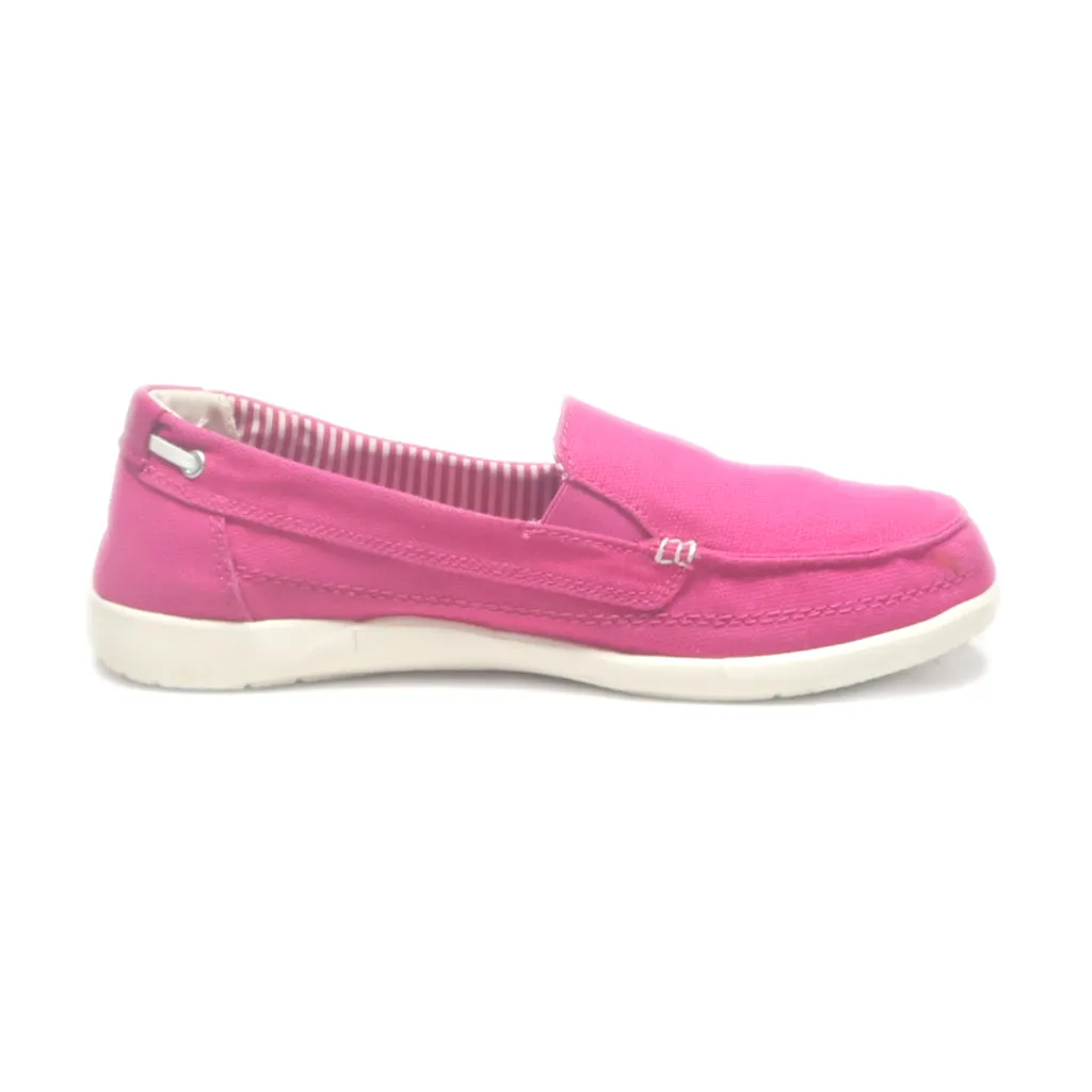 Crocs Walu Loafers Canvas Pink Colour For Women