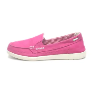 Crocs Walu Loafers Canvas Pink Colour For Women