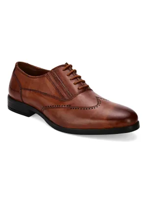 Cruz Tan Solid Brogues