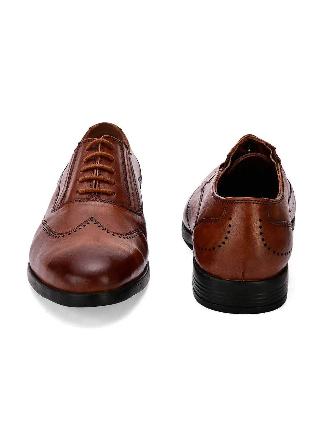 Cruz Tan Solid Brogues