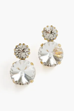 Crystal Antique Gold Myrla Earrings