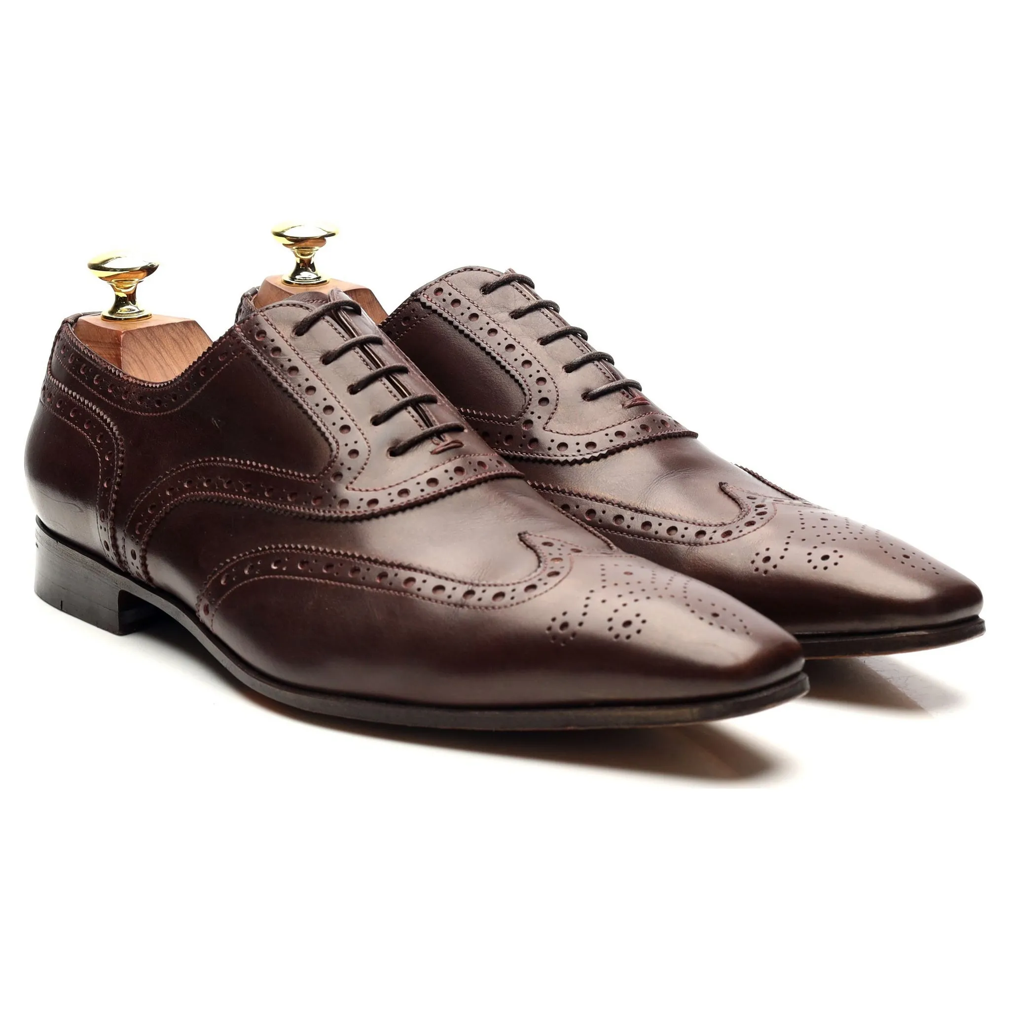 Dark Brown Leather Oxford Brogues UK 7 F