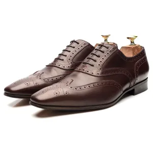 Dark Brown Leather Oxford Brogues UK 7 F