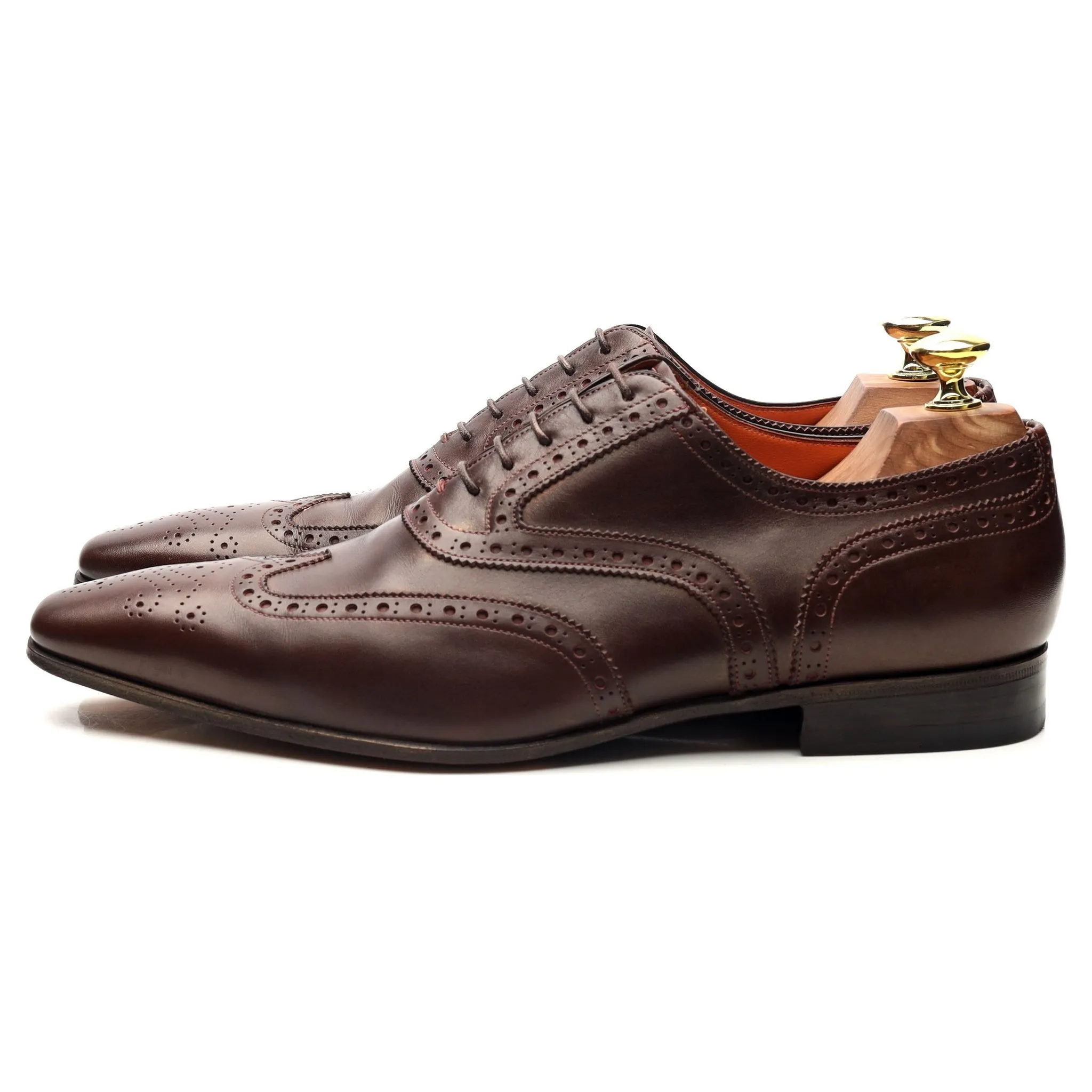 Dark Brown Leather Oxford Brogues UK 7 F