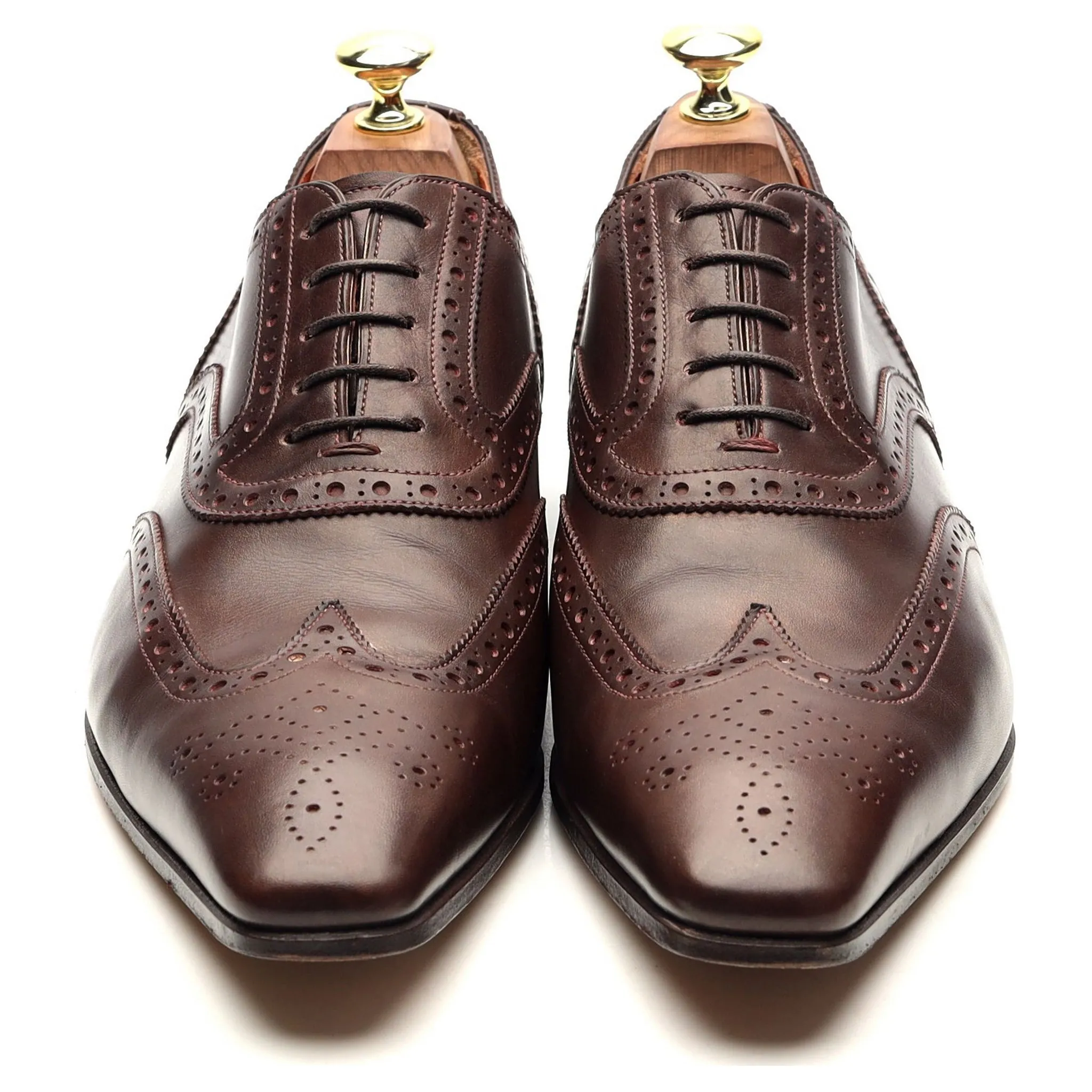 Dark Brown Leather Oxford Brogues UK 7 F