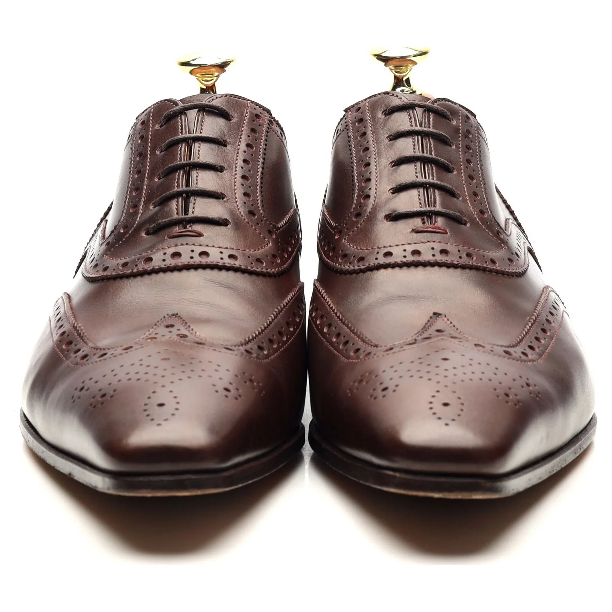 Dark Brown Leather Oxford Brogues UK 7 F