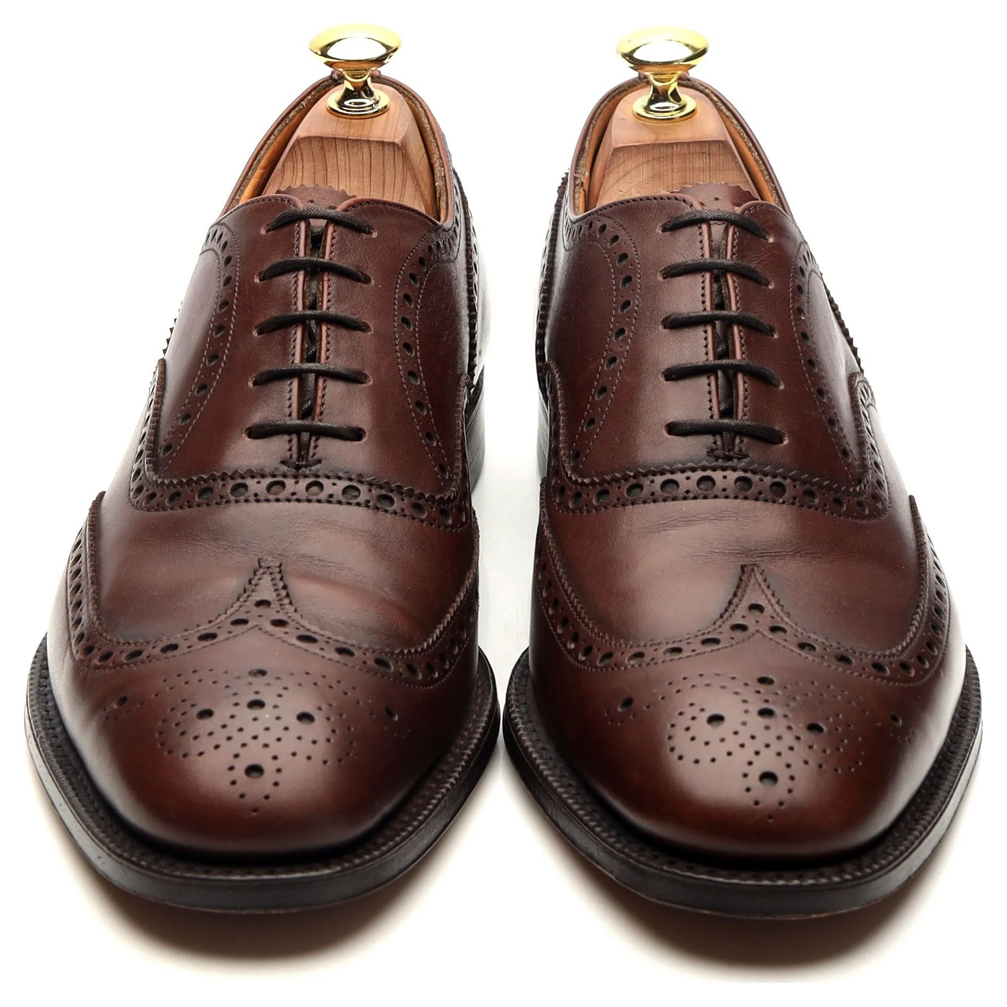 Dark Brown Leather Oxford Brogues UK 8.5 F