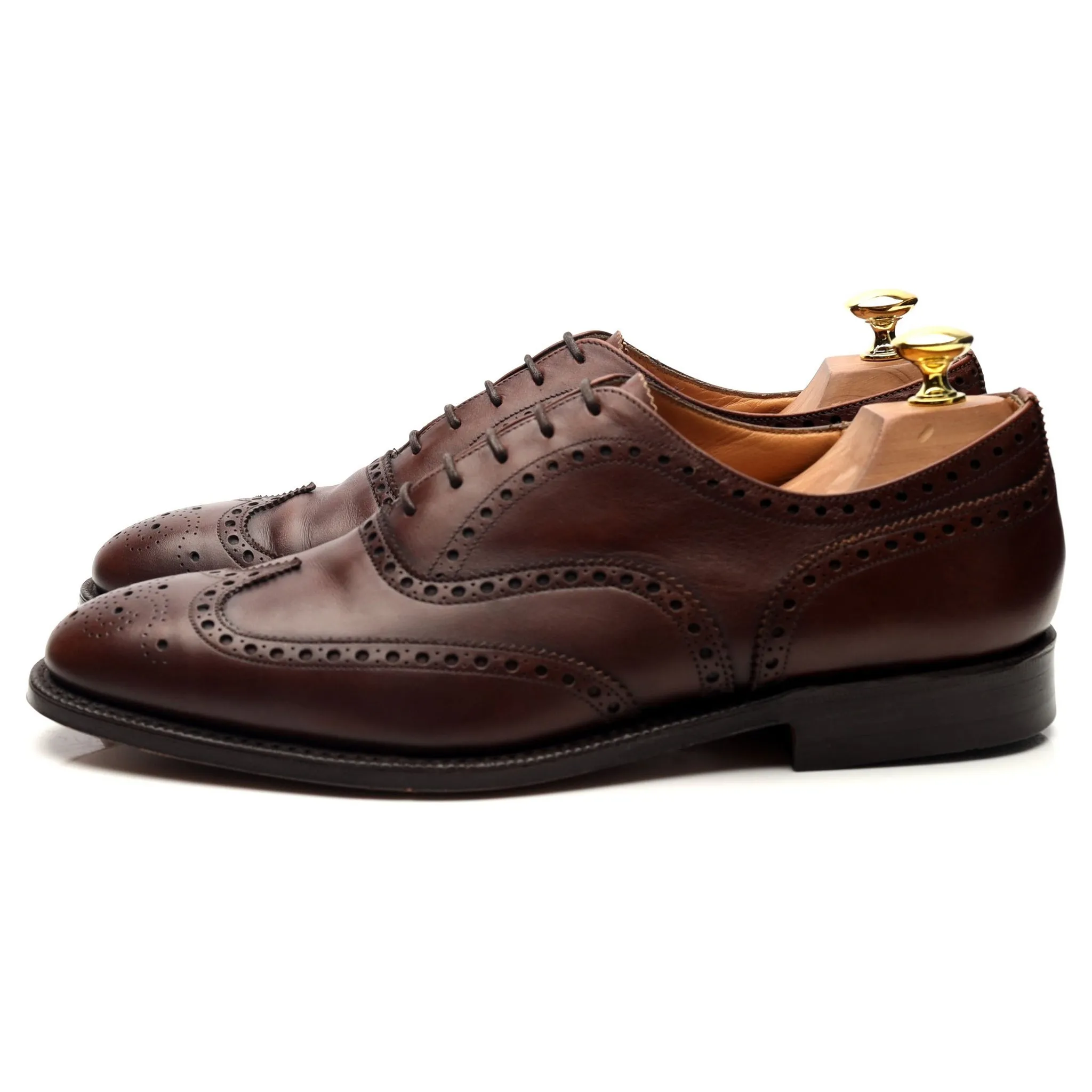 Dark Brown Leather Oxford Brogues UK 8.5 F