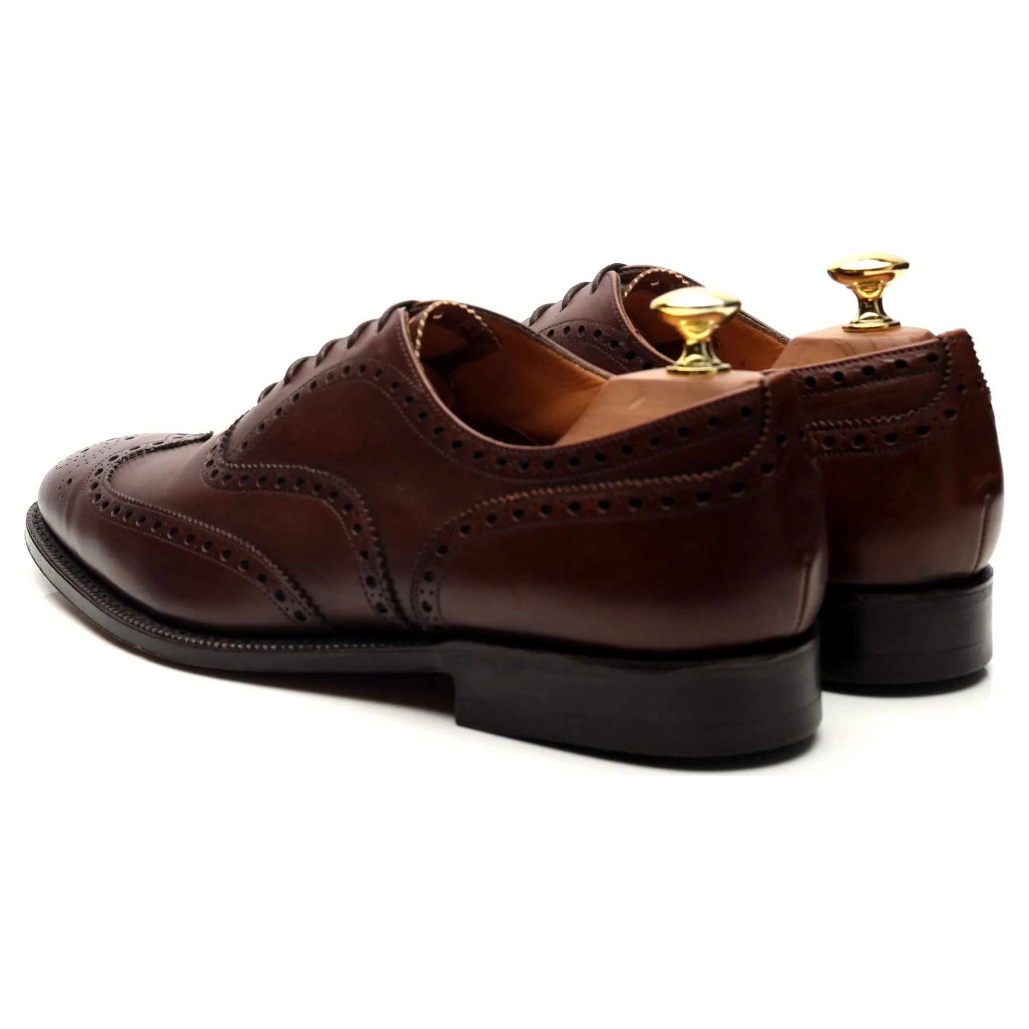 Dark Brown Leather Oxford Brogues UK 8.5 F