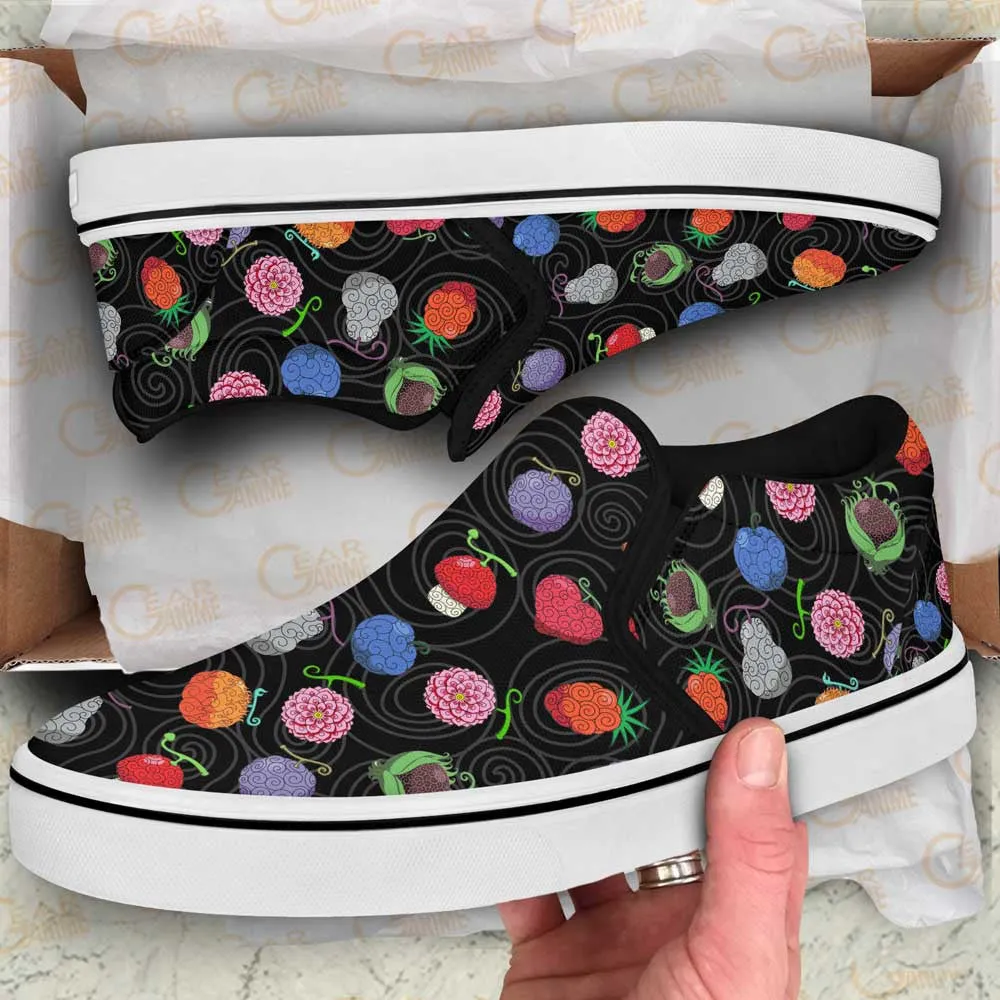 Devil Fruits Slip On Sneakers Custom Anime OP Shoes