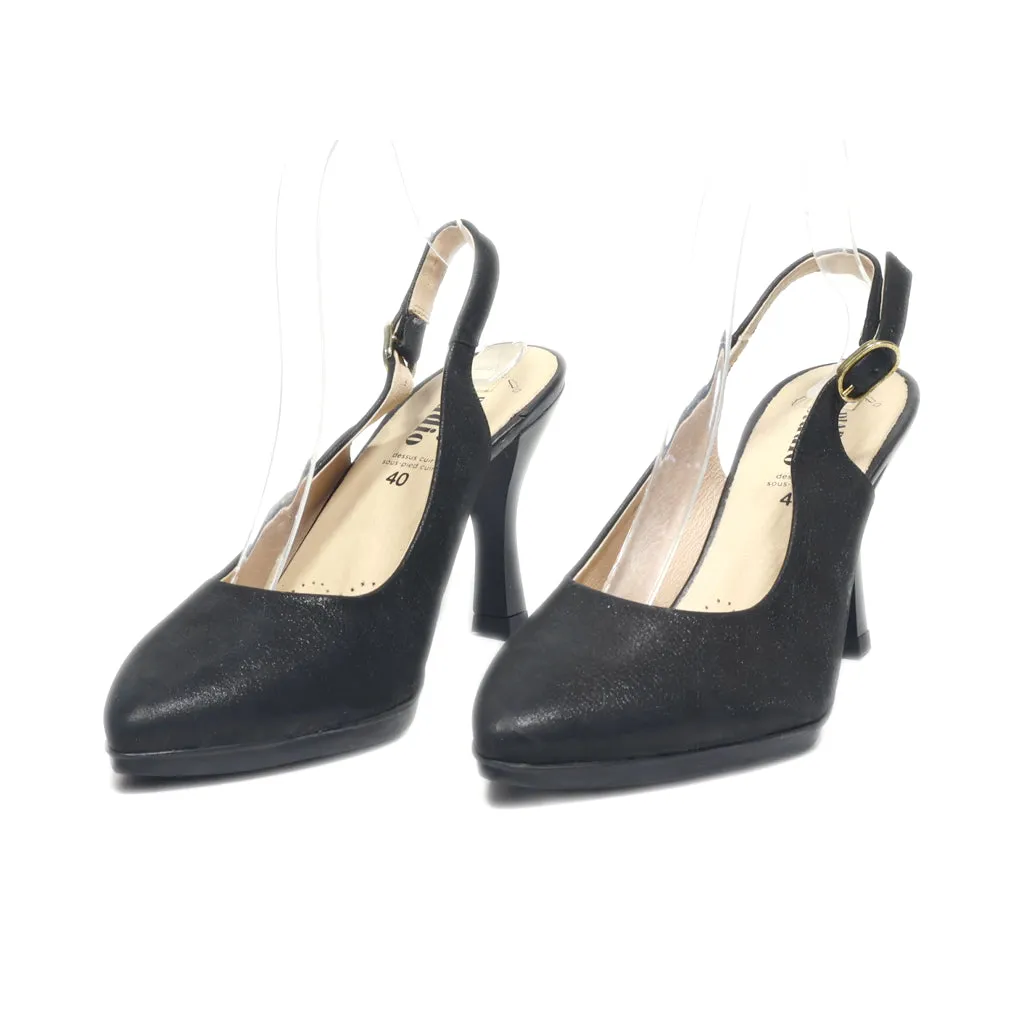 Diabolo Studio High-Heel Shoes Leather Black Colour For Women