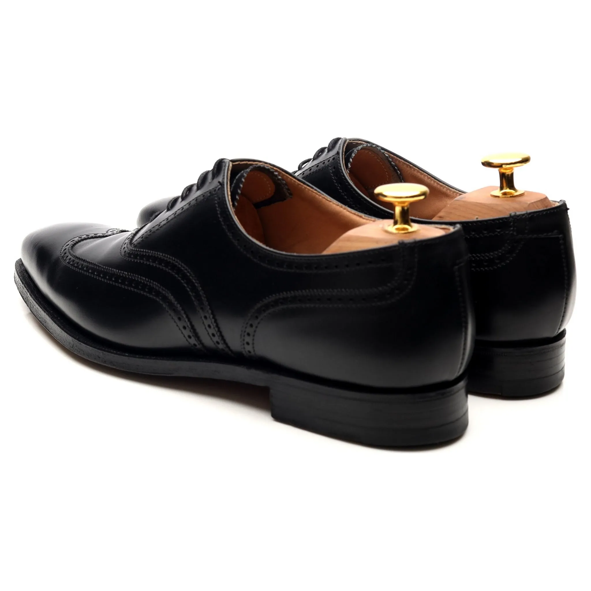 'Drummond' Black Leather Oxford Brogues UK 5.5 E