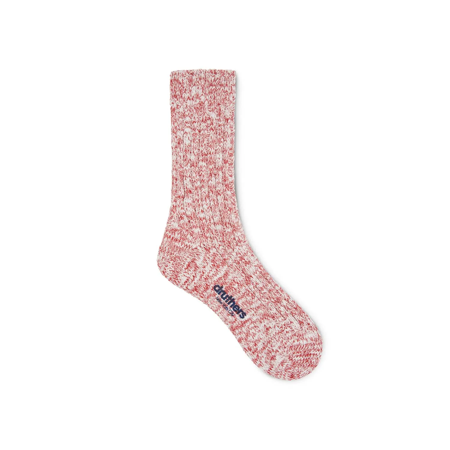 Druthers NYC Organic Cotton Rib Slub Crew Sock