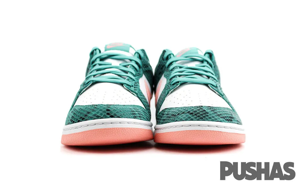 Dunk Low 'Snakeskin Washed Teal Bleached Coral' (2022)