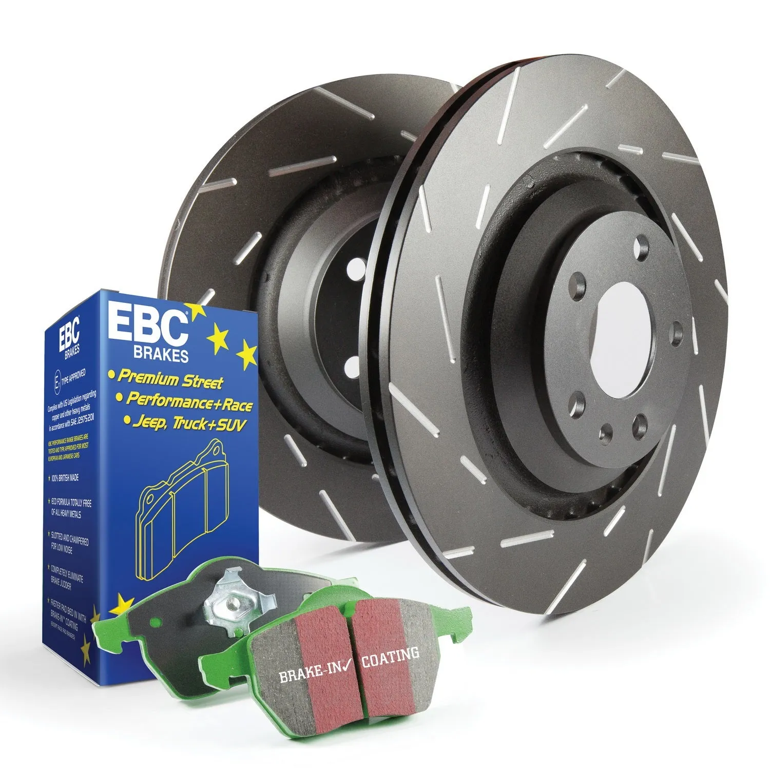 EBC Brakes S2KF1234 S2 Kits Greenstuff 2000 and USR Rotors