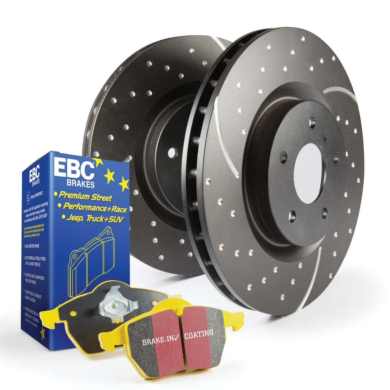 EBC Brakes S5KF1124 S5 Kits Yellowstuff And GD Rotors