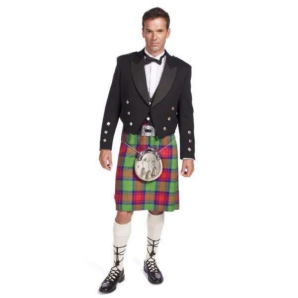 Economy Prince Charlie Jacket Outfit with 16oz 8 Yard Wool Kilt - Made to Order