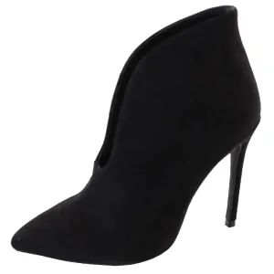 Elegant Footwear Women's Vamp Stiletto Heel Pointed Toe Ankle Bootie