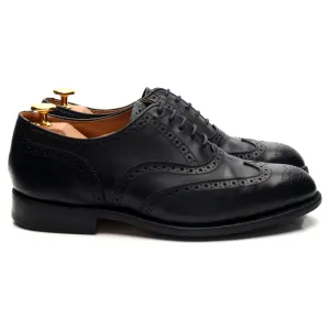 'Epsom' Black Leather Oxford Brogues UK 6