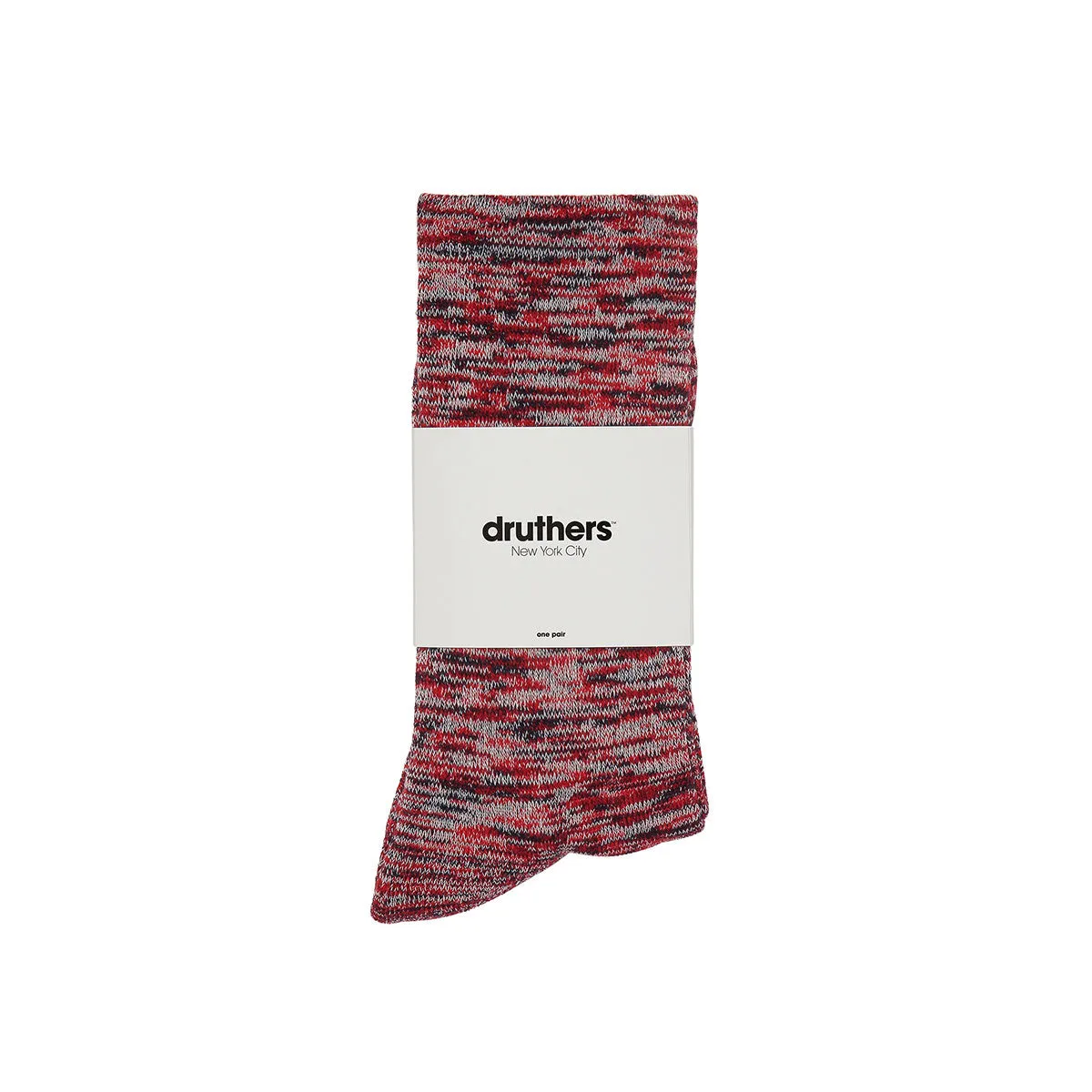 EVERYDAY ORGANIC COTTON MELANGE CREW SOCK - AMERICANO