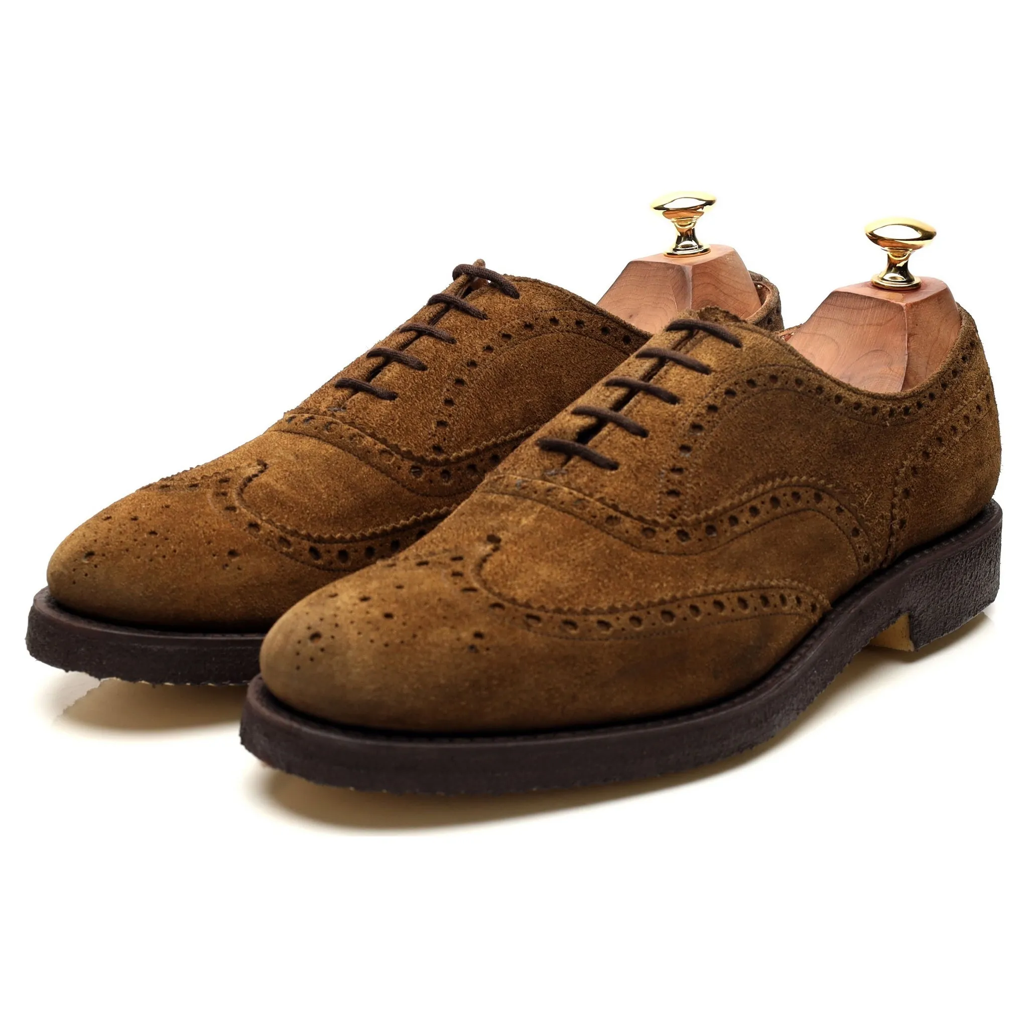 'Fairfield' Sand Brown Suede Brogues UK 9 F